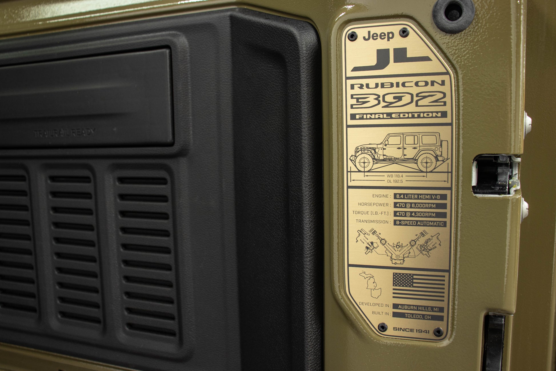 2025 Jeep Wrangler JL Unlimited Rubicon Final Edition 392 Power Top '41 Green - SOLD