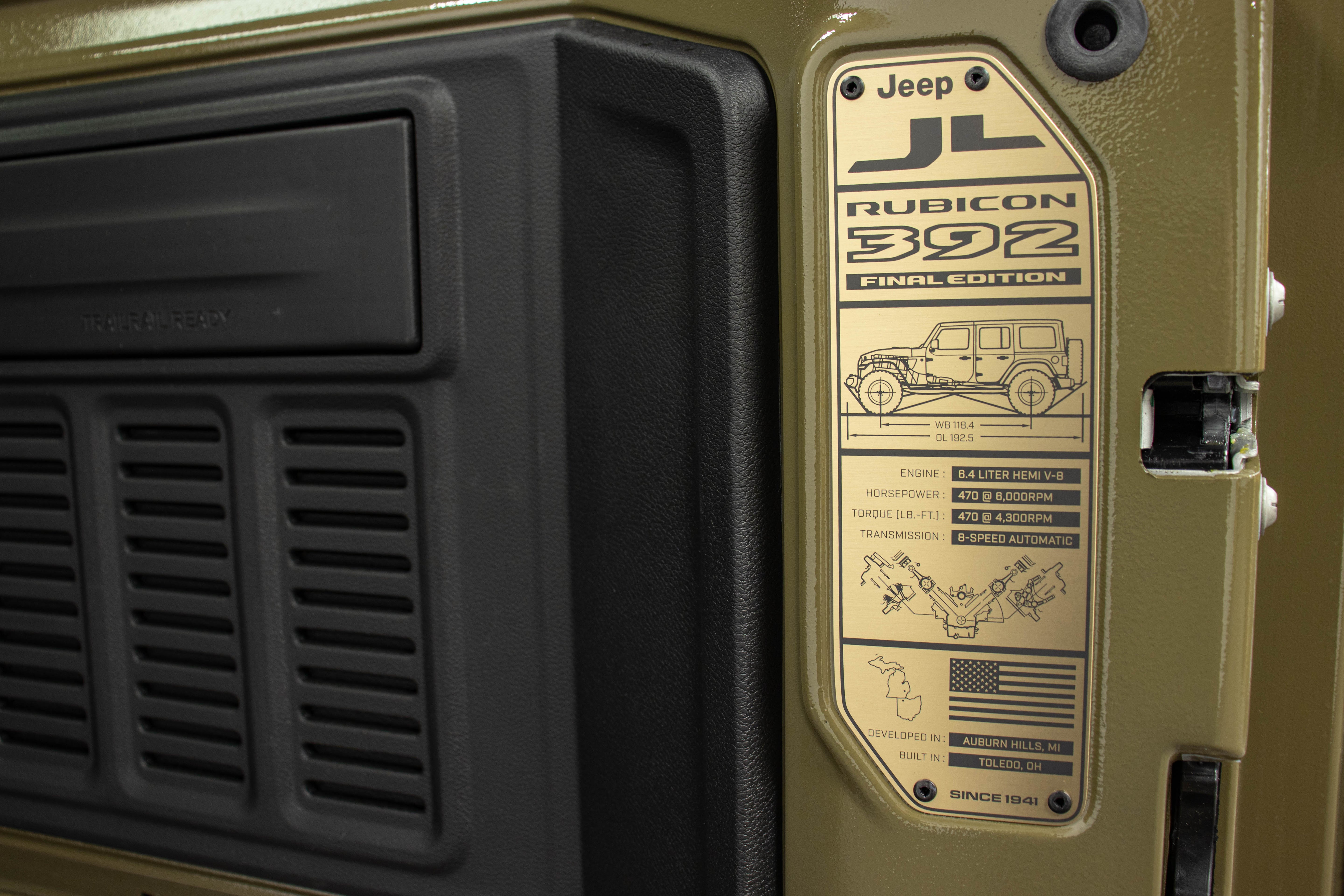 2025 Jeep Wrangler JL Unlimited Rubicon Final Edition 392 Power Top '41 Green - SOLD