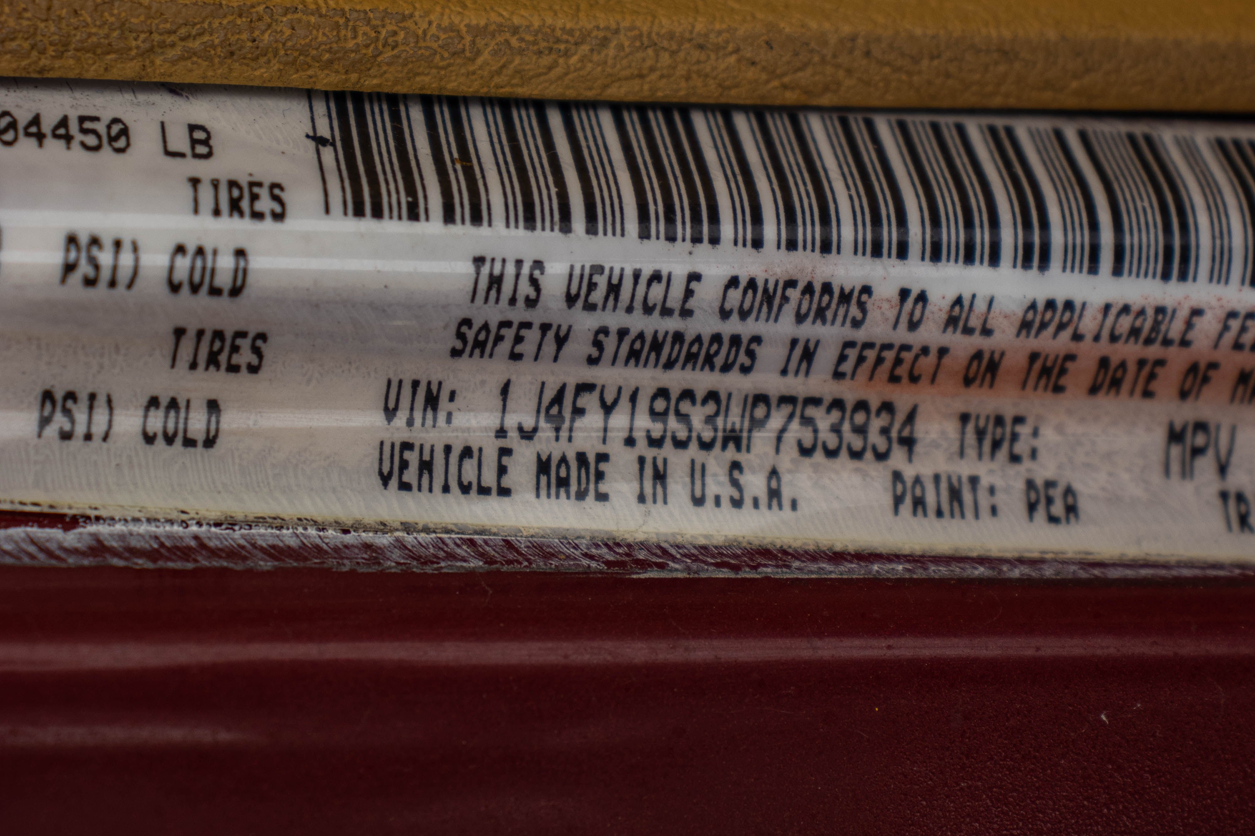 Pre-Owned 1998 Jeep Wrangler TJ Sport Soft Top Chili Pepper Red - SOLD