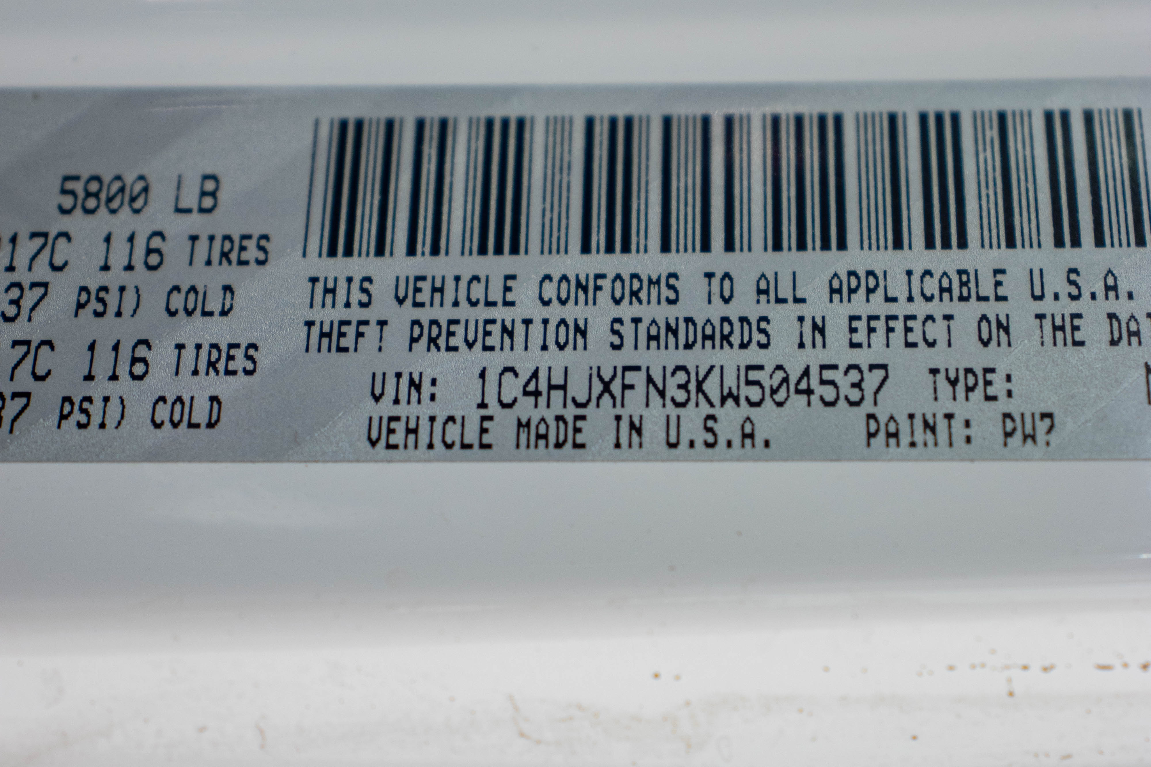 Pre-Owned 2019 Jeep Wrangler JL Unlimited Rubicon Hard Top Bright White - SOLD