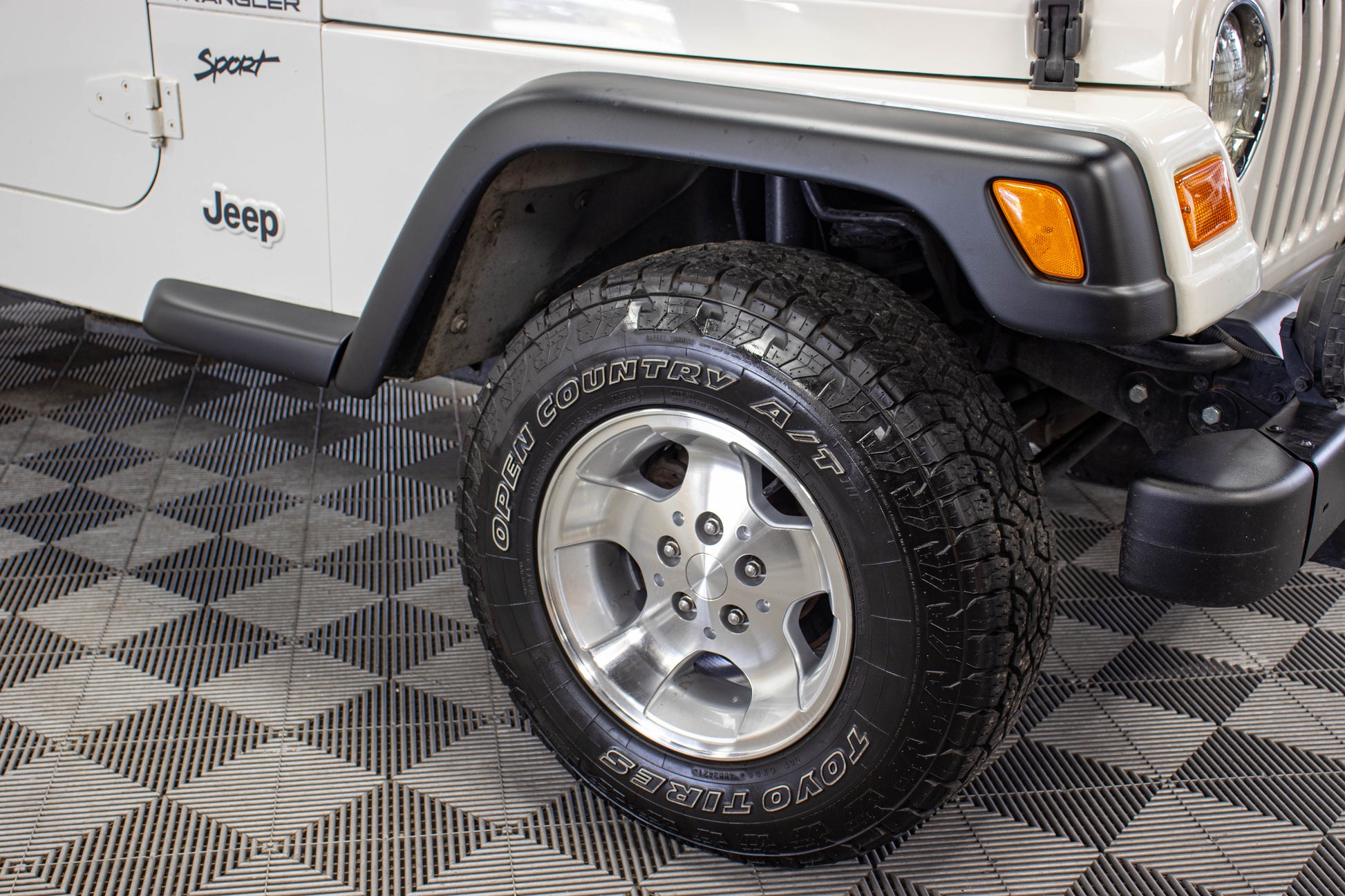 2002 Jeep Wrangler TJ Sport Soft Top Stone White - SOLD