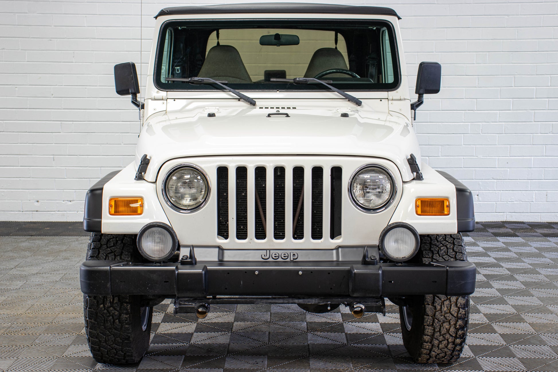2002 Jeep Wrangler TJ Sport Soft Top Stone White - SOLD