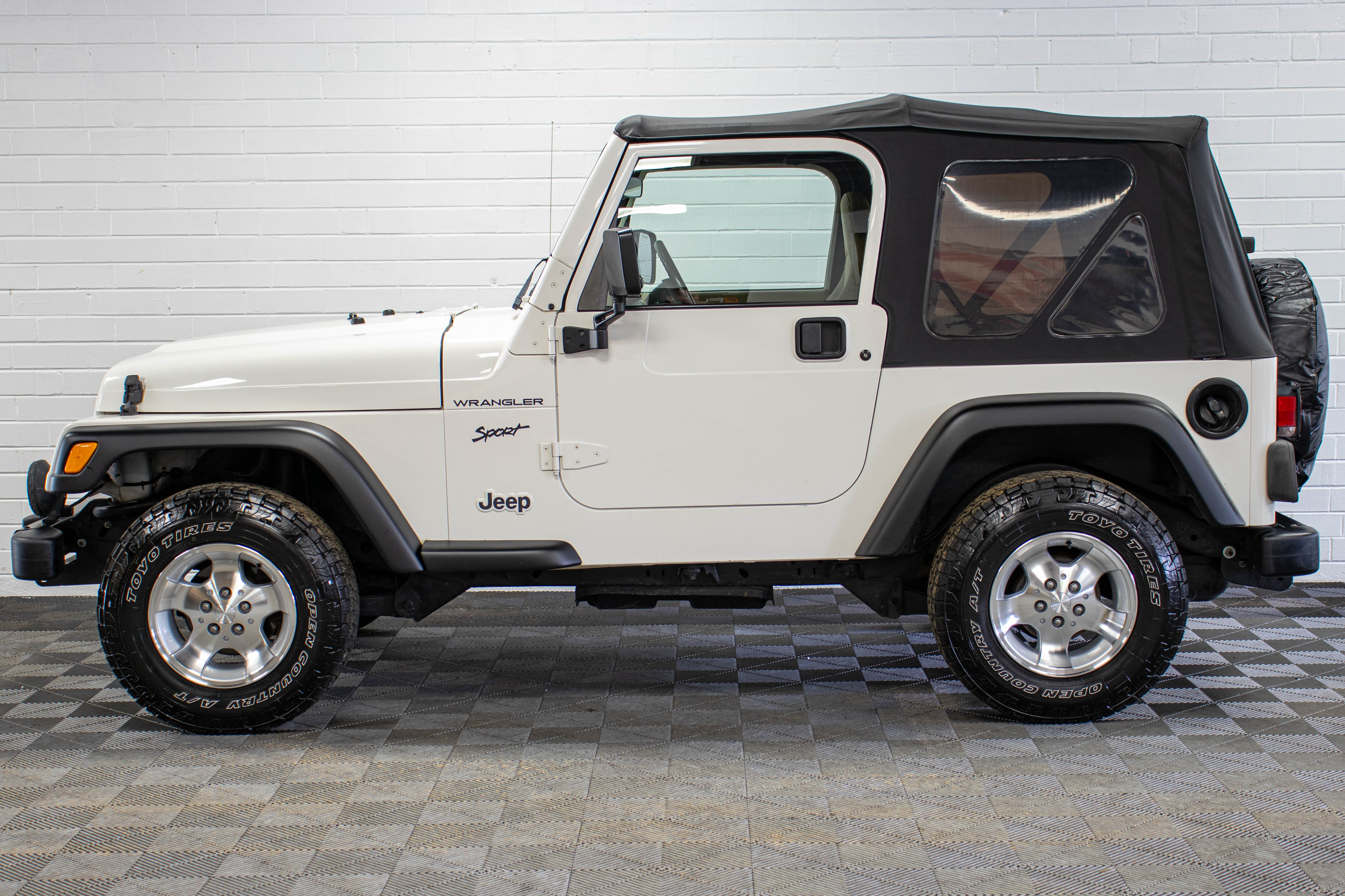 2002 Jeep Wrangler TJ Sport Soft Top Stone White - SOLD