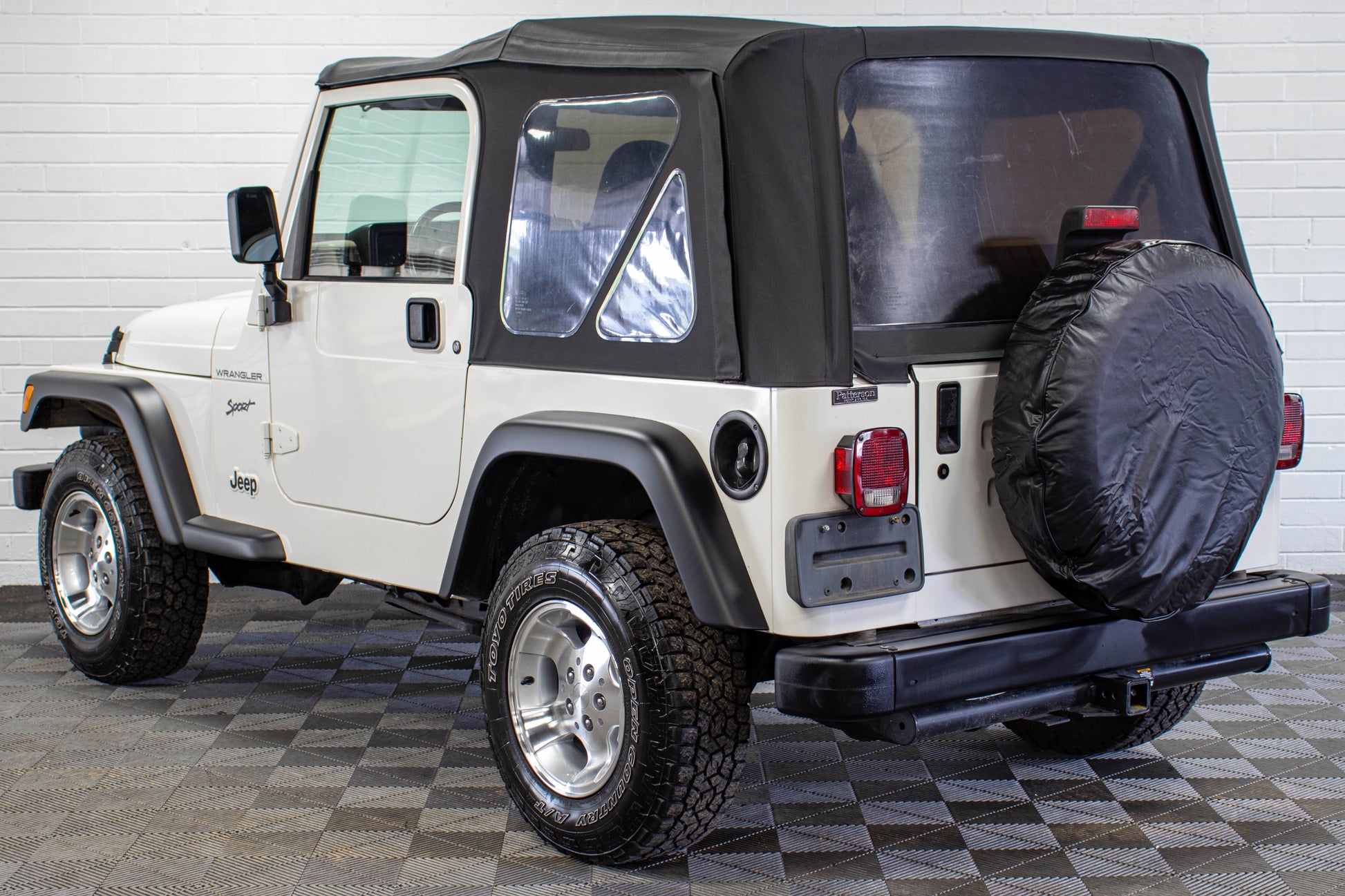 2002 Jeep Wrangler TJ Sport Soft Top Stone White - SOLD