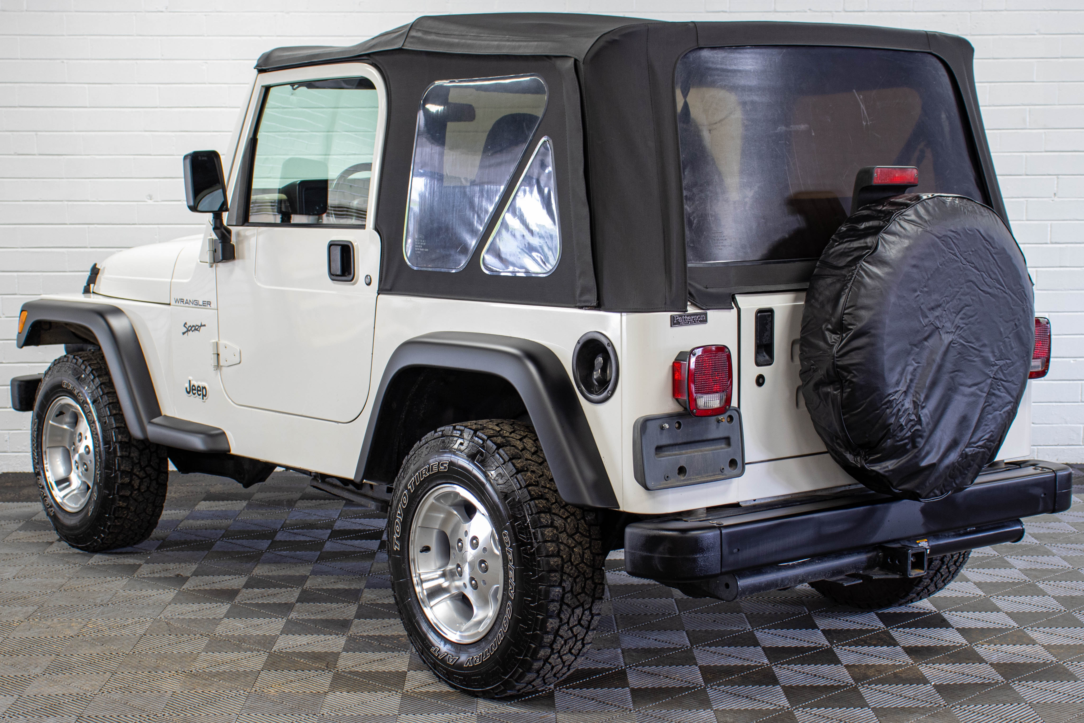 2002 Jeep Wrangler TJ Sport Soft Top Stone White - SOLD