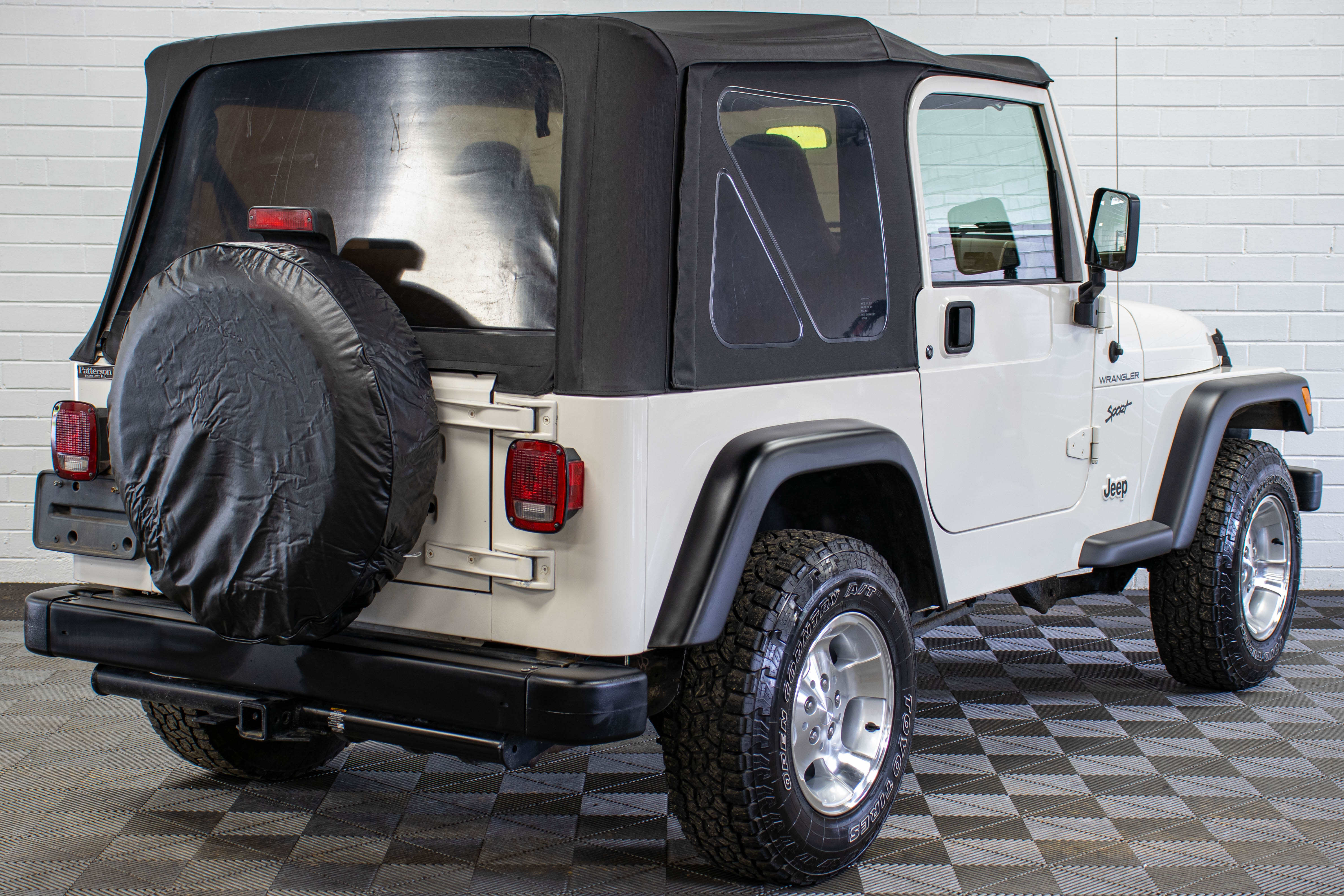 2002 Jeep Wrangler TJ Sport Soft Top Stone White - SOLD