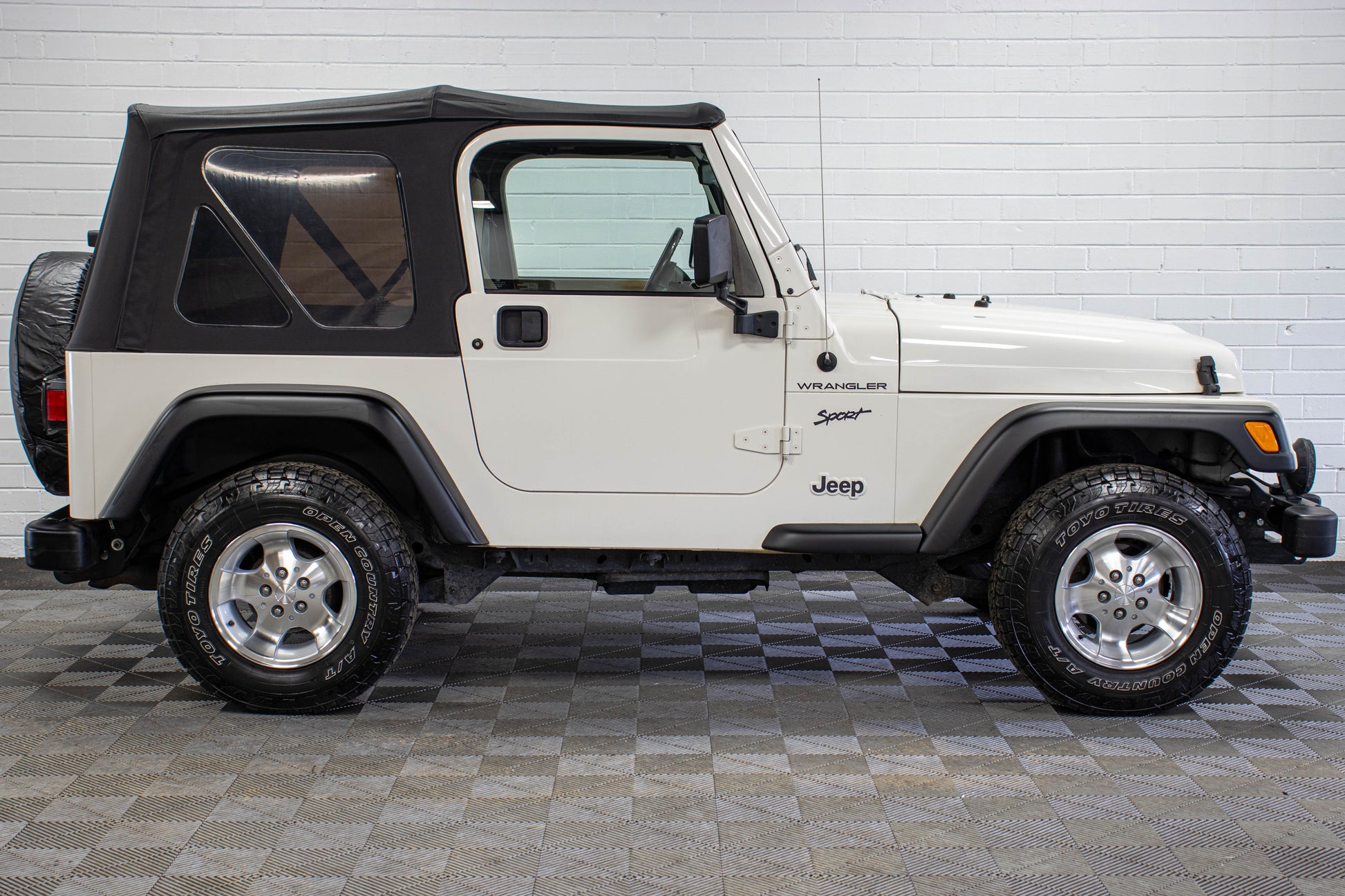 2002 Jeep Wrangler TJ Sport Soft Top Stone White - SOLD