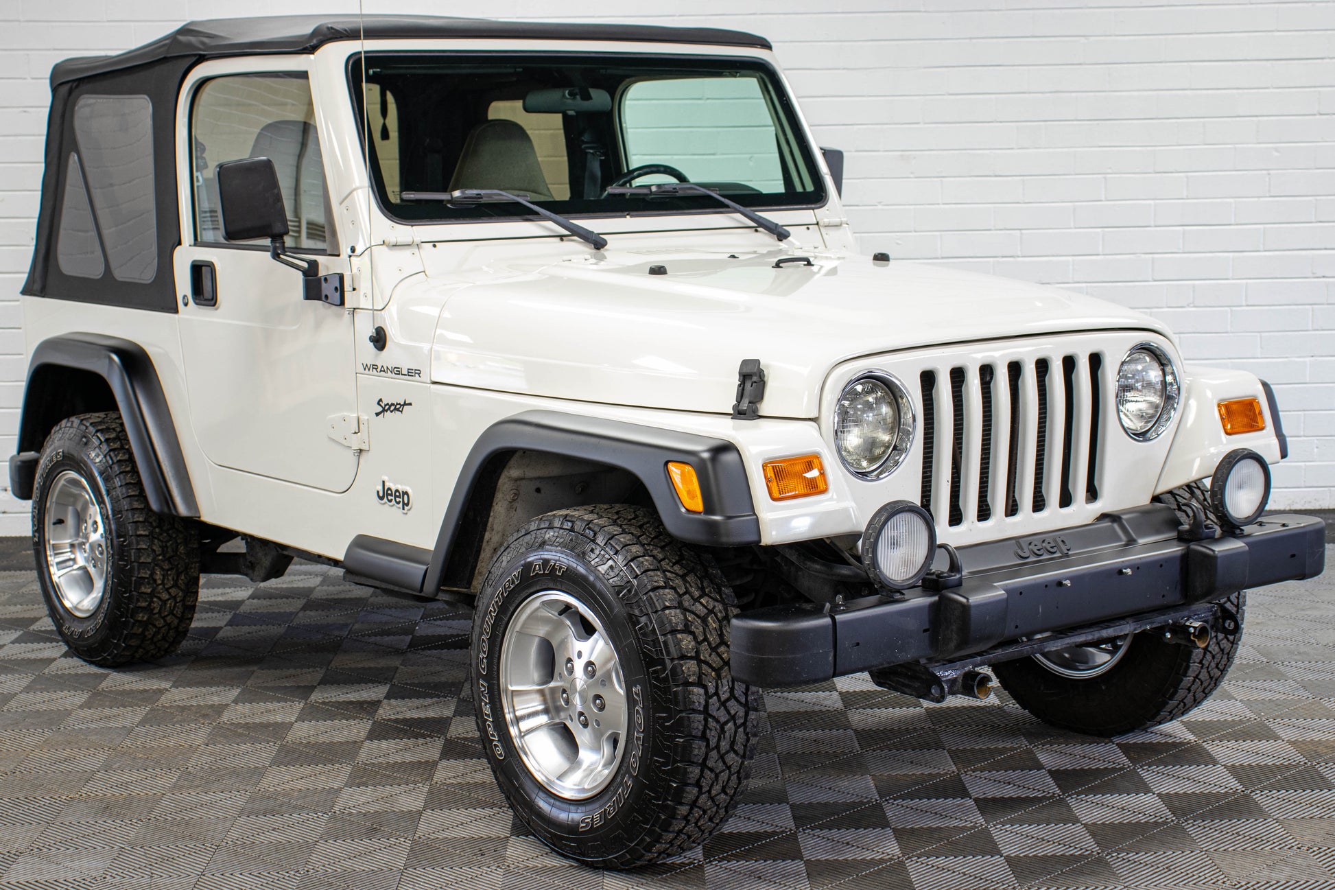 2002 Jeep Wrangler TJ Sport Soft Top Stone White - SOLD