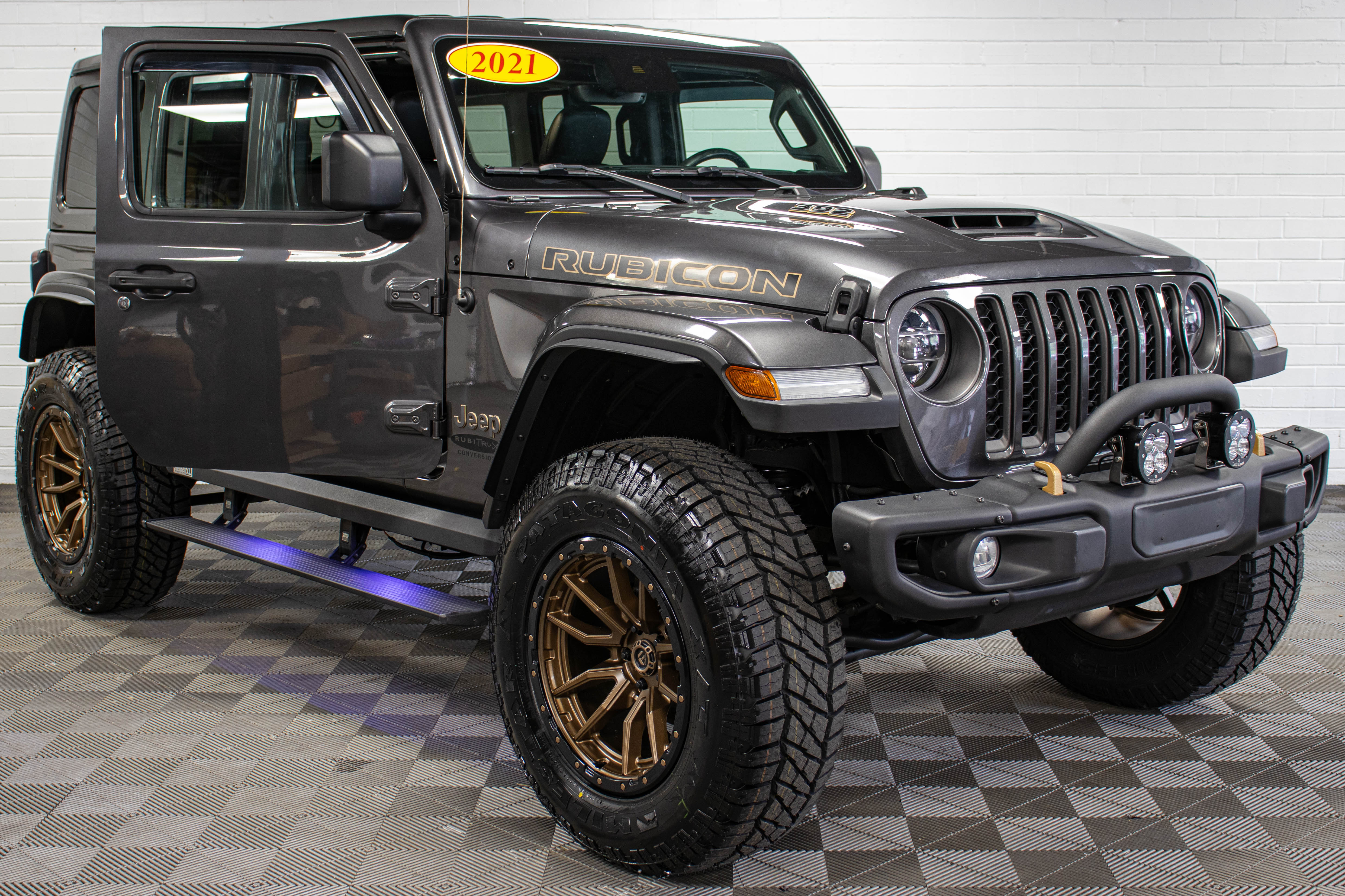 Pre-Owned 2021 Jeep Wrangler JL Unlimited Rubicon 392 Hard Top Granite Crystal, 57k Miles