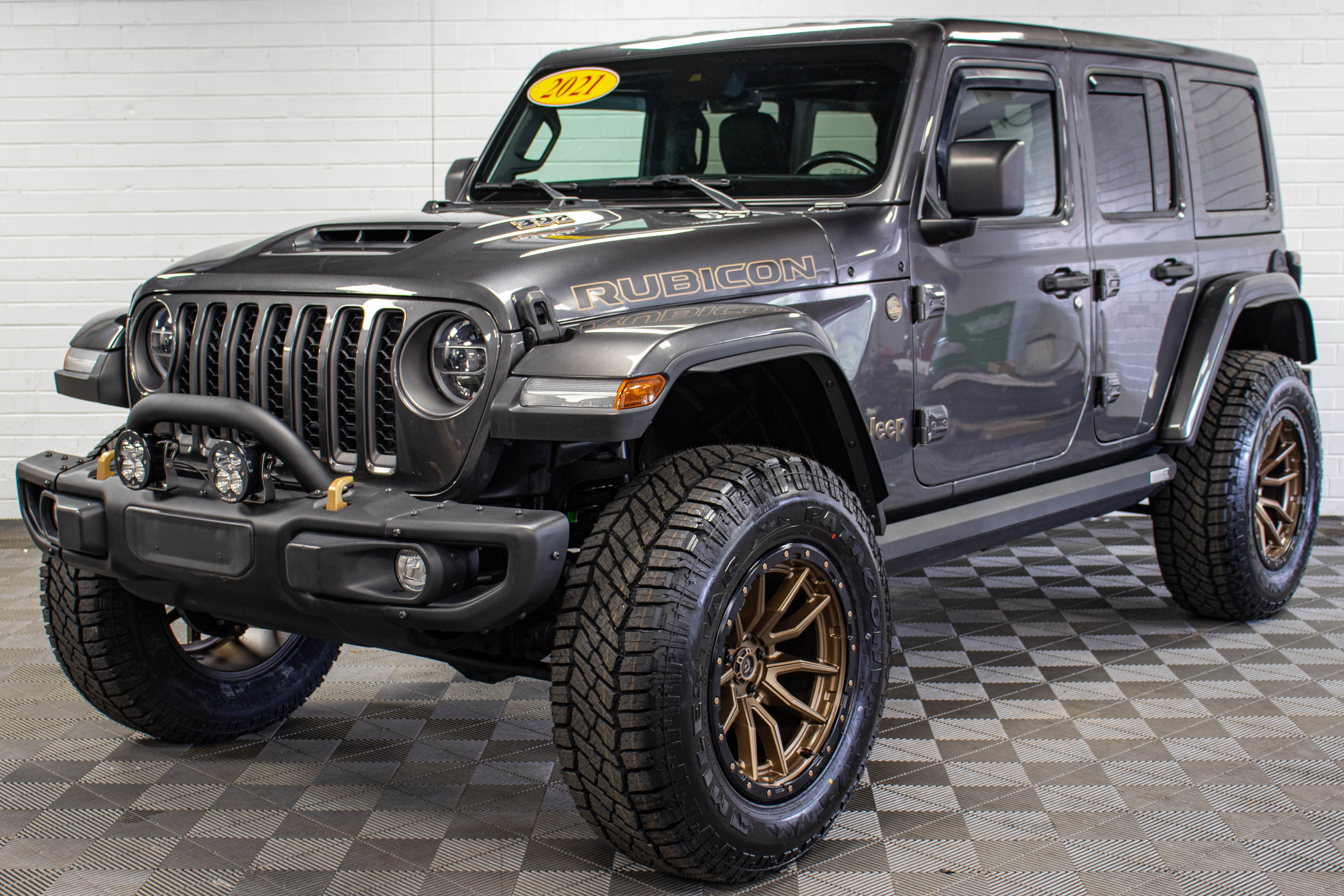 Pre-Owned 2021 Jeep Wrangler JL Unlimited Rubicon 392 Hard Top Granite Crystal, 57k Miles