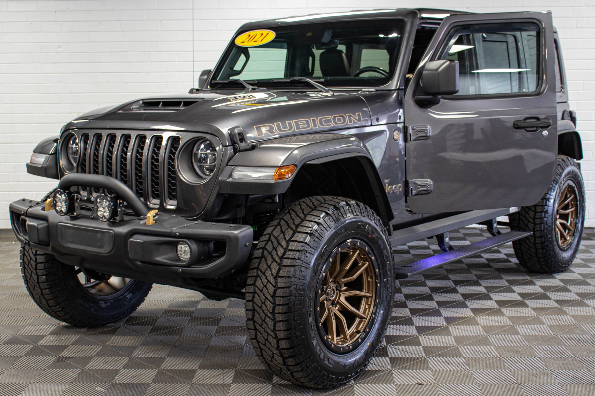 Pre-Owned 2021 Jeep Wrangler JL Unlimited Rubicon 392 Hard Top Granite Crystal, 57k Miles