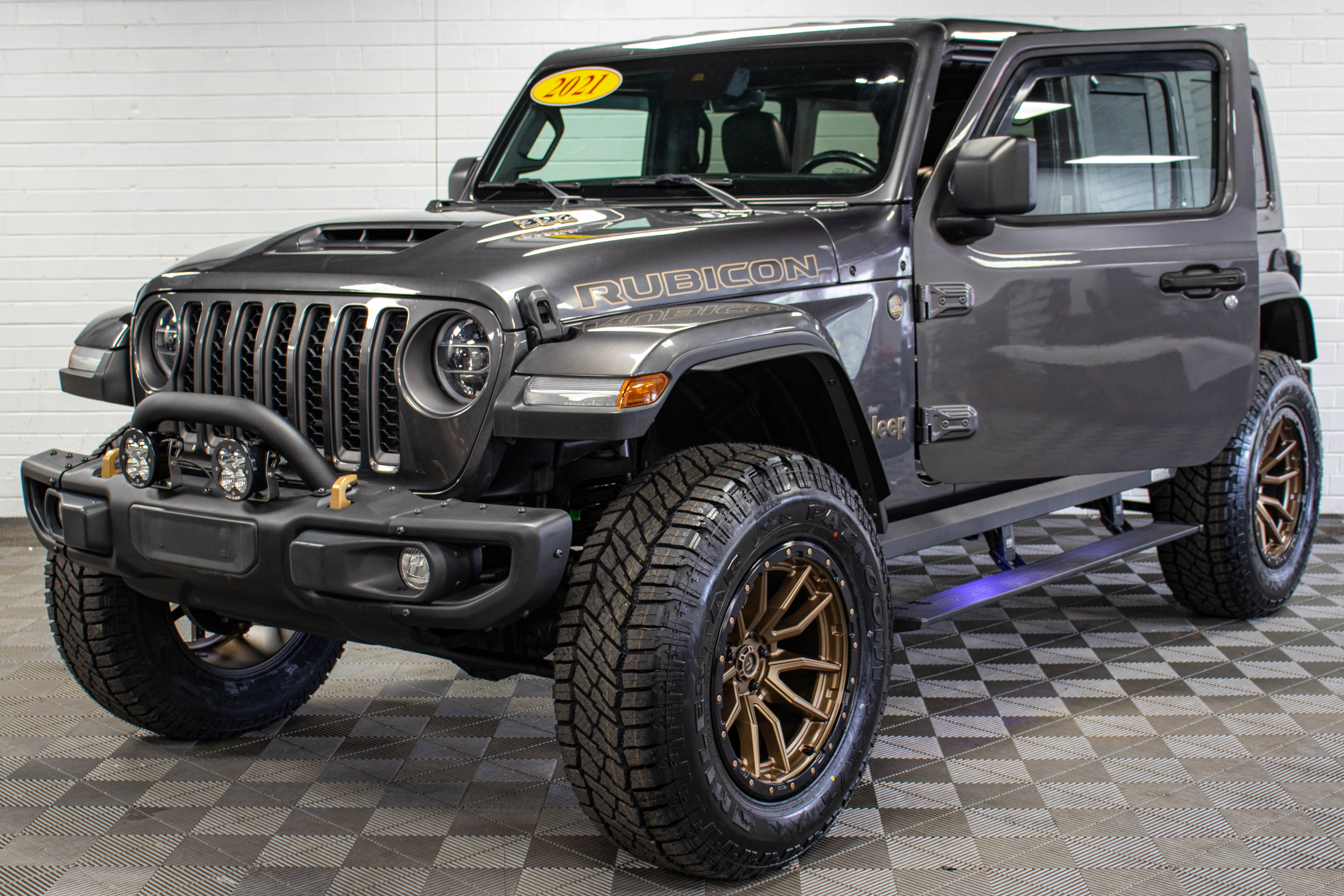 Pre-Owned 2021 Jeep Wrangler JL Unlimited Rubicon 392 Hard Top Granite Crystal, 57k Miles