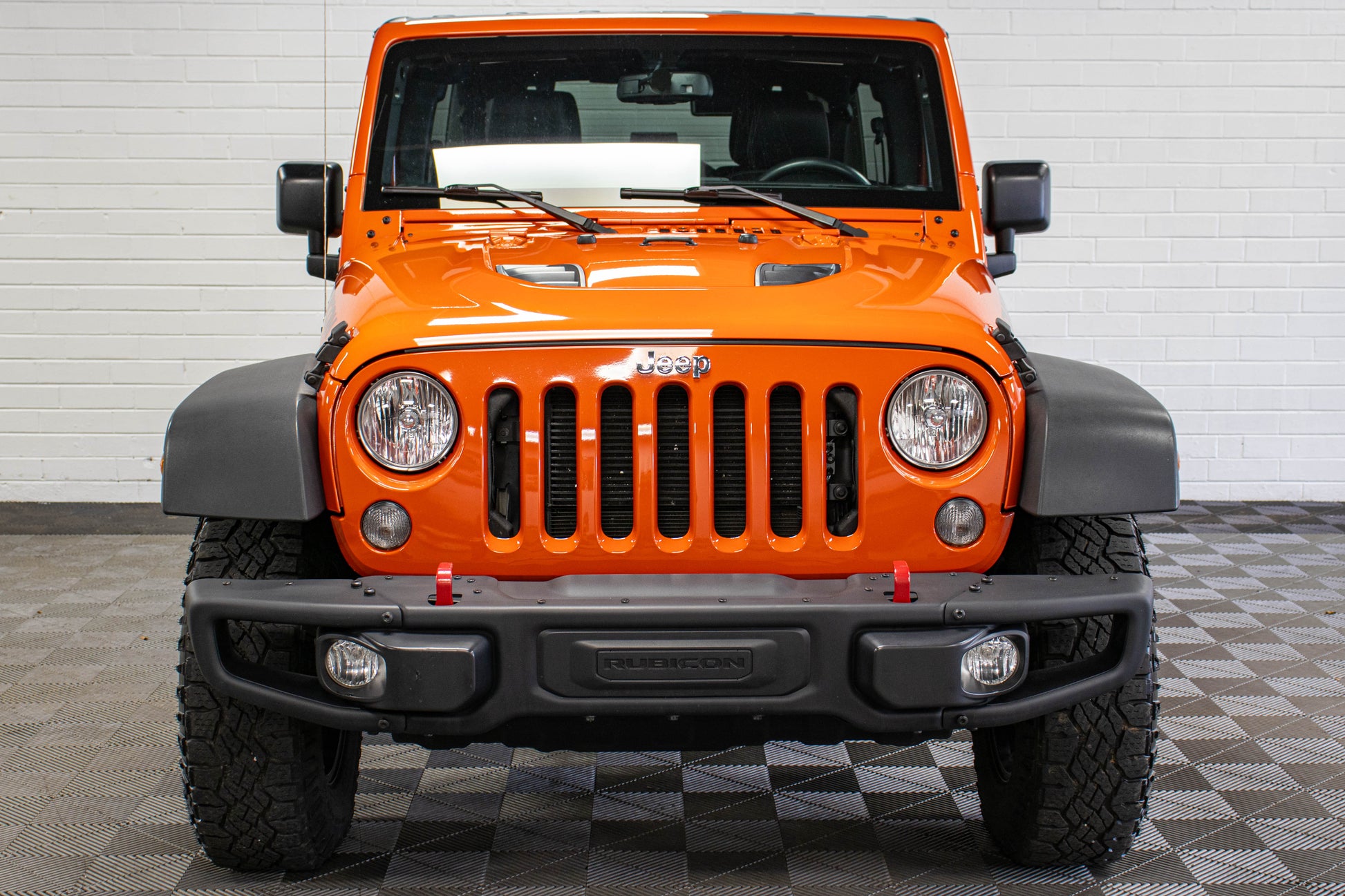 Pre-Owned 2015 Jeep Wrangler JK Unlimited Rubicon Hard Rock Hard Top Sunset Orange, 99k Miles