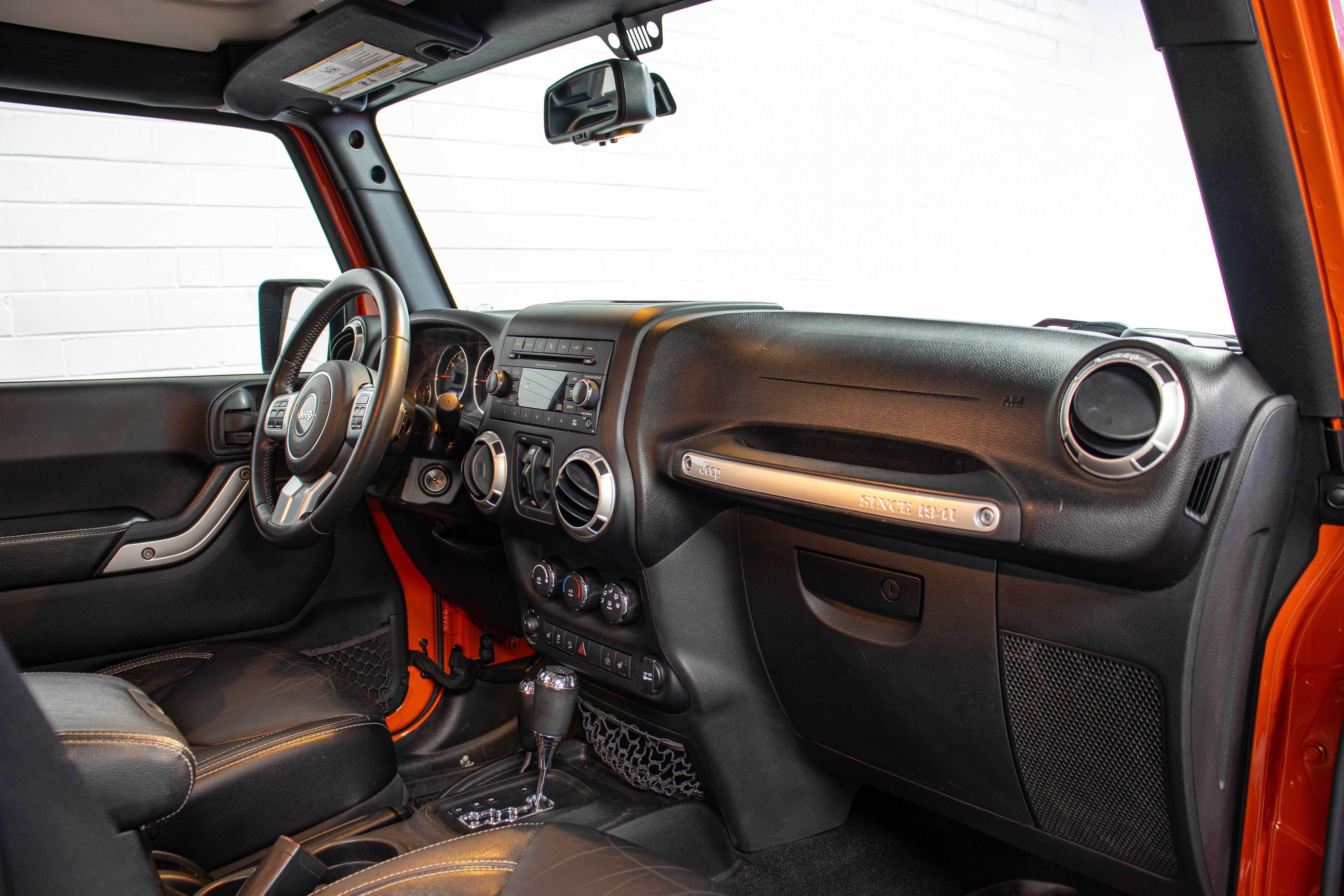 Pre-Owned 2015 Jeep Wrangler JK Unlimited Rubicon Hard Rock Hard Top Sunset Orange, 99k Miles