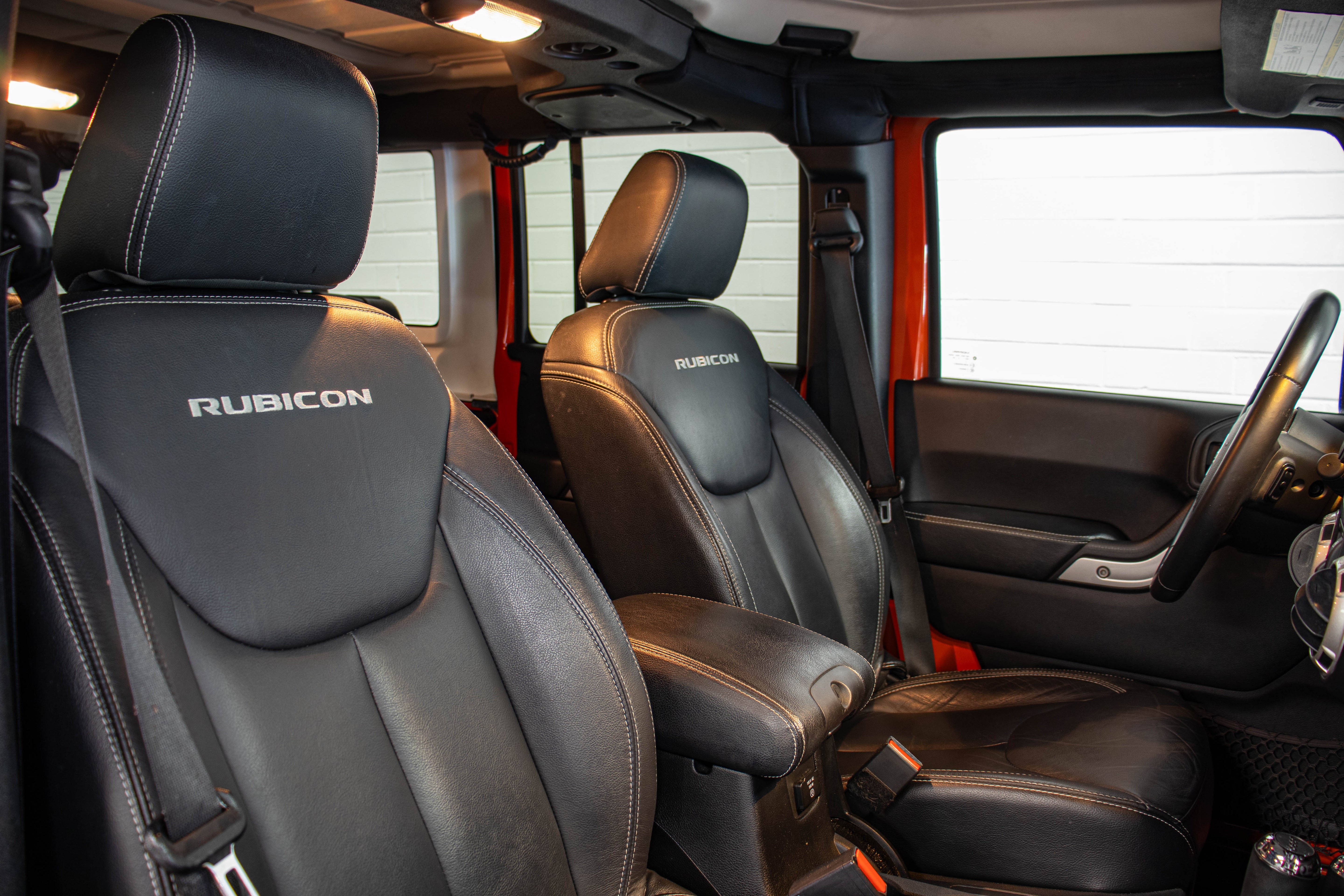 Pre-Owned 2015 Jeep Wrangler JK Unlimited Rubicon Hard Rock Hard Top Sunset Orange, 99k Miles