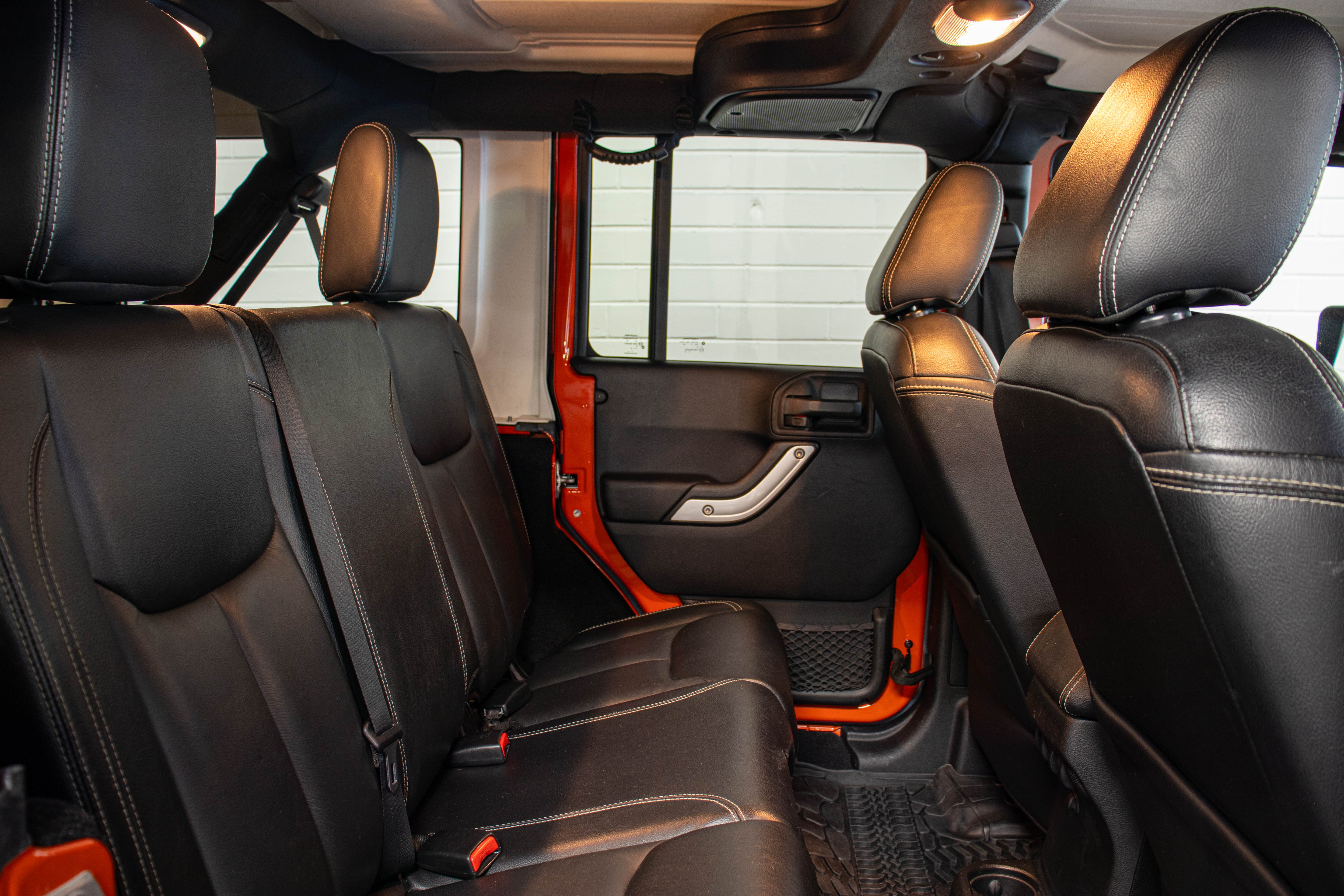 Pre-Owned 2015 Jeep Wrangler JK Unlimited Rubicon Hard Rock Hard Top Sunset Orange, 99k Miles