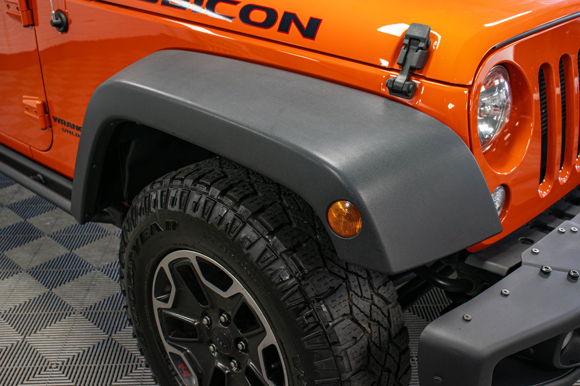 Pre-Owned 2015 Jeep Wrangler JK Unlimited Rubicon Hard Rock Hard Top Sunset Orange, 99k Miles