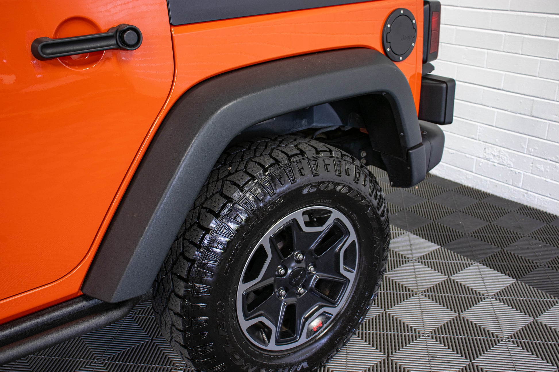 Pre-Owned 2015 Jeep Wrangler JK Unlimited Rubicon Hard Rock Hard Top Sunset Orange, 99k Miles