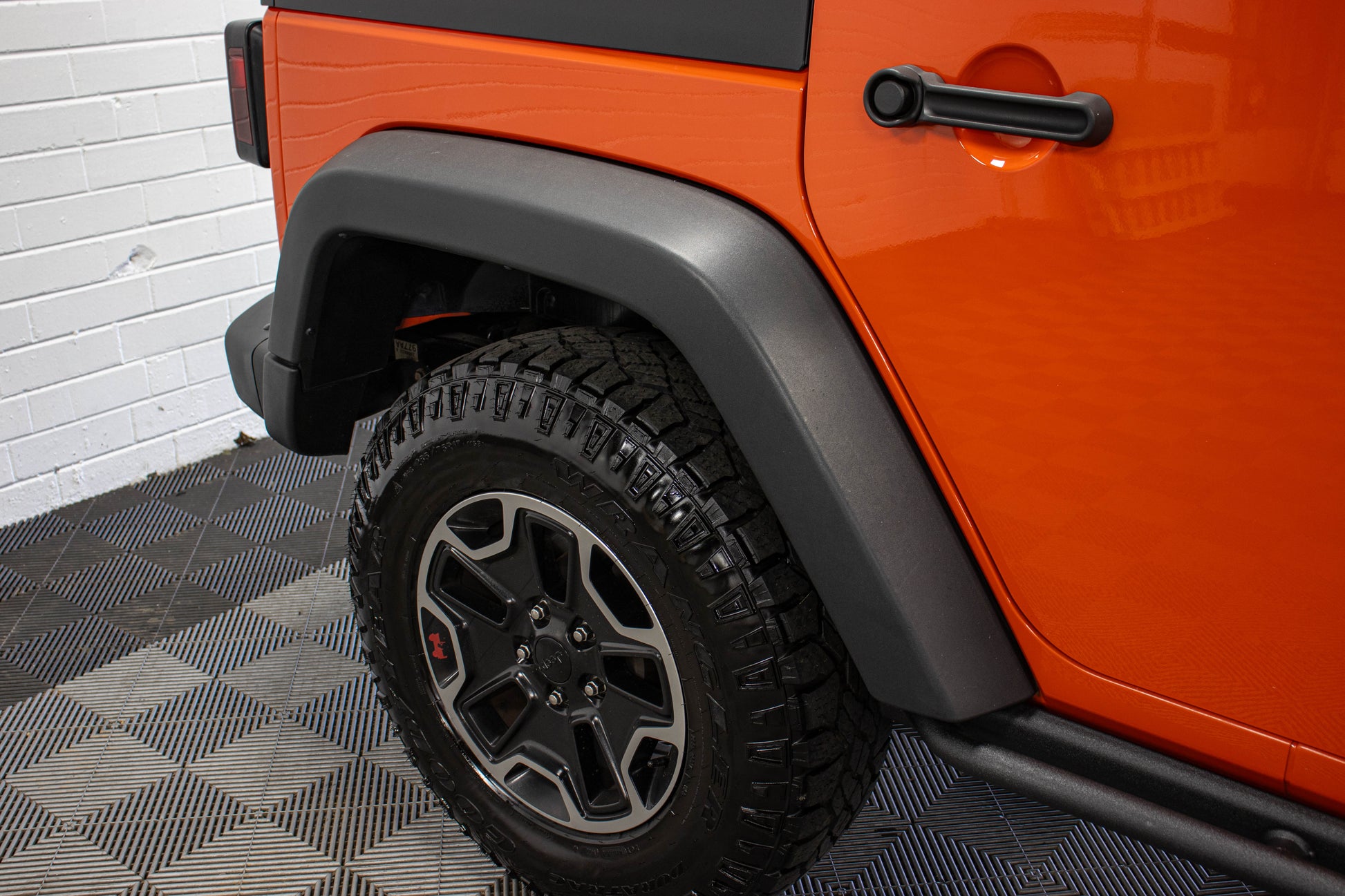 Pre-Owned 2015 Jeep Wrangler JK Unlimited Rubicon Hard Rock Hard Top Sunset Orange, 99k Miles