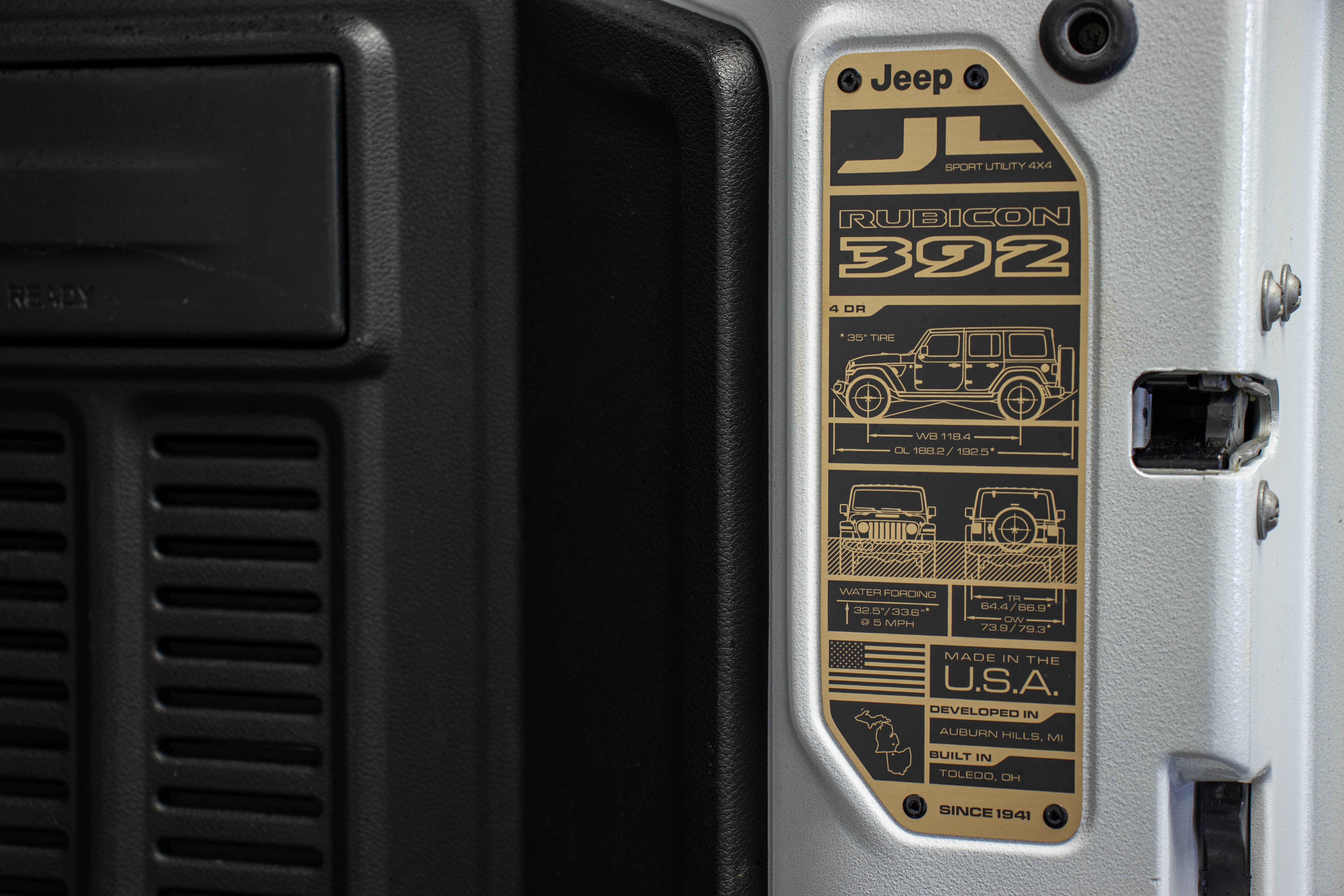 2022 Jeep Wrangler JLUR 392 Power Top Bright White - SOLD
