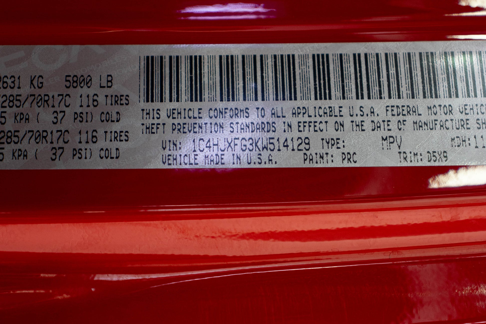 Pre-Owned 2019 Jeep Wrangler JL Unlimited Rubicon Hard Top Firecracker Red - SOLD