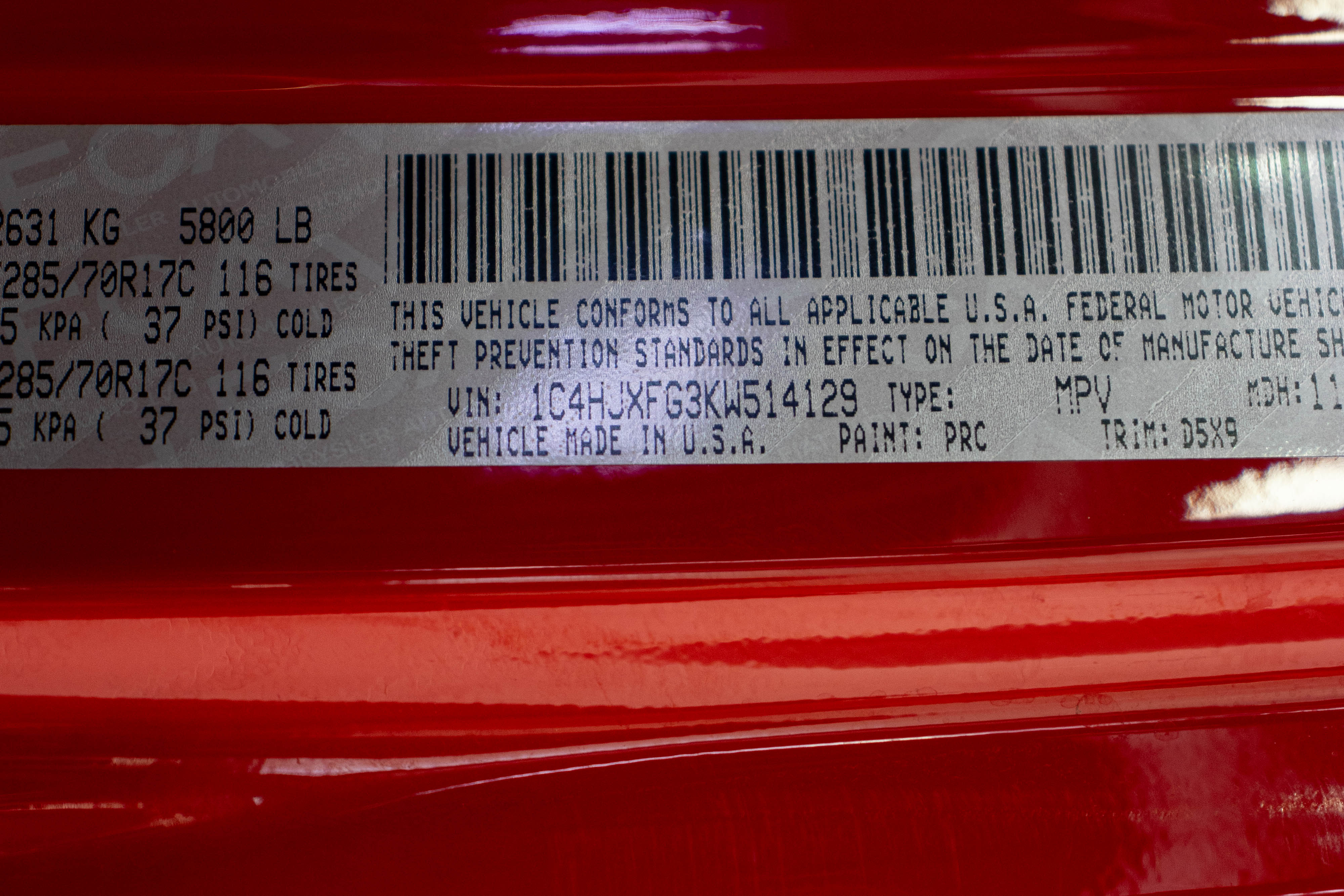 Pre-Owned 2019 Jeep Wrangler JL Unlimited Rubicon Hard Top Firecracker Red - SOLD