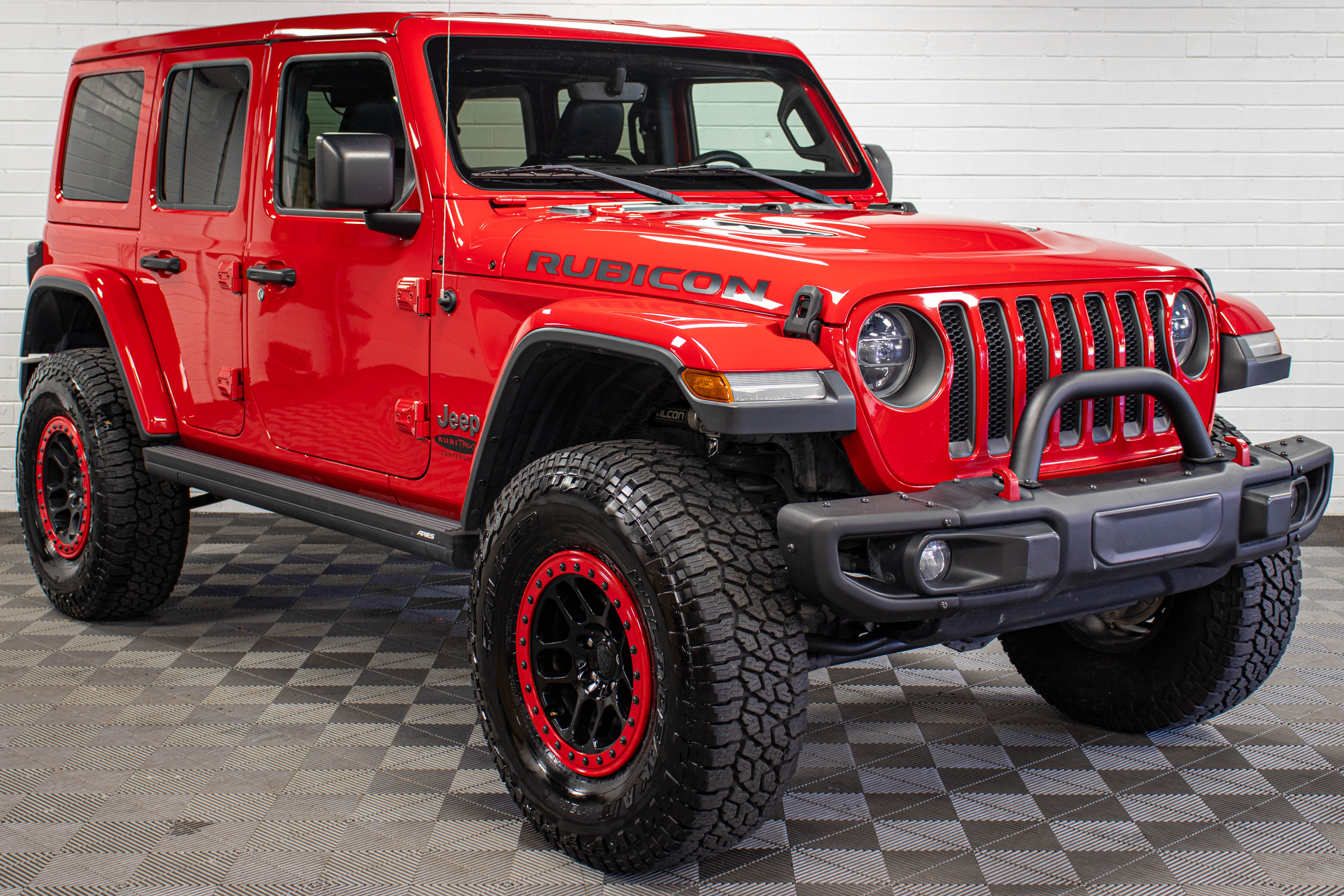 Pre-Owned 2018 Jeep Wrangler JL Unlimited Rubicon Hard Top Firecracker Red, 85k Miles