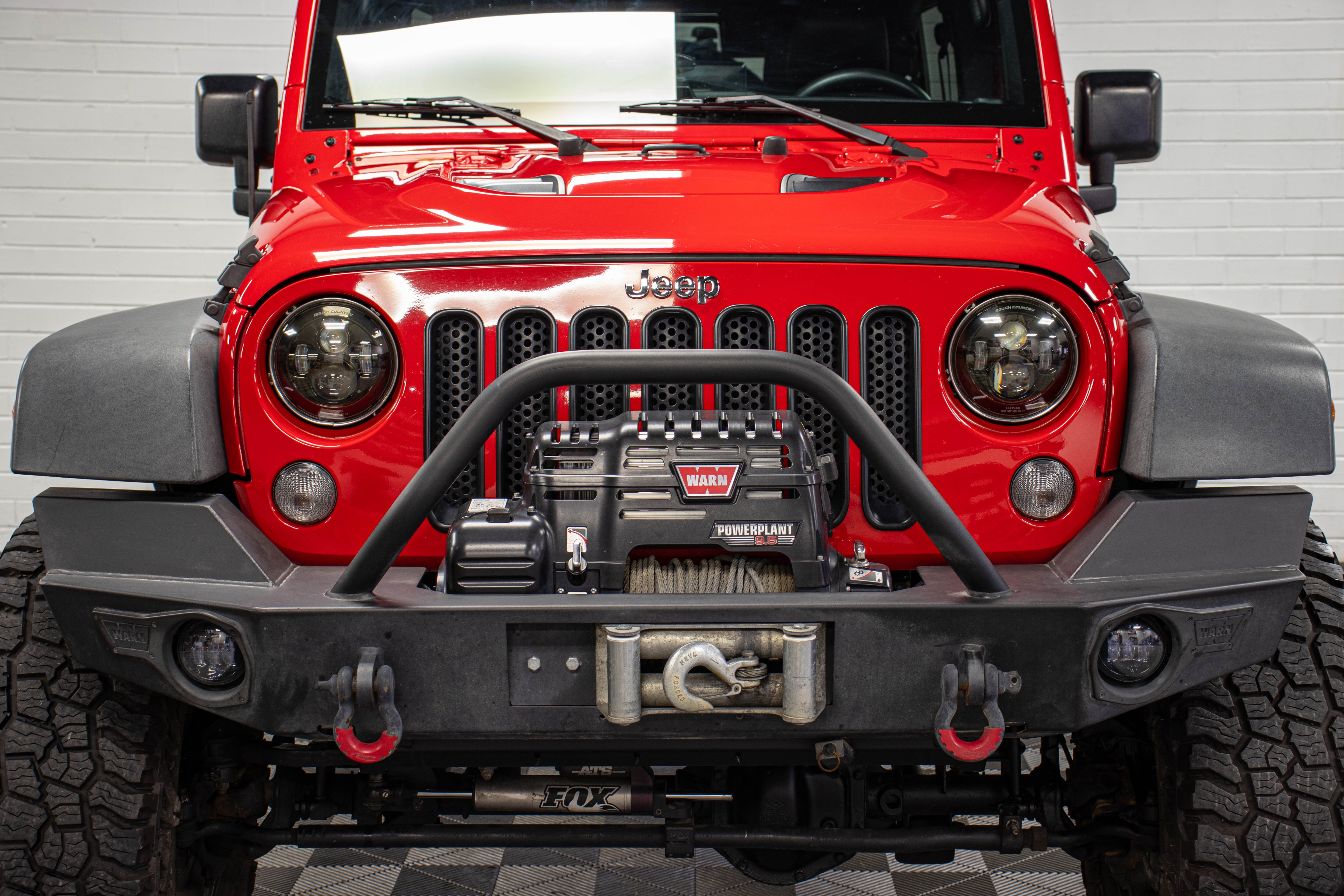 Pre-Owned 2015 Jeep Wrangler JK Unlimited Rubicon Hard Top Firecracker Red, 55k Miles