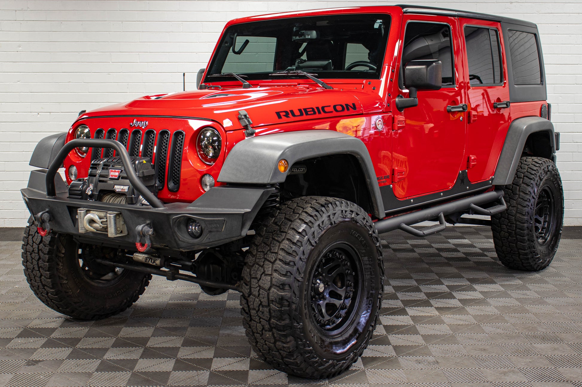 Pre-Owned 2015 Jeep Wrangler JK Unlimited Rubicon Hard Top Firecracker Red, 55k Miles