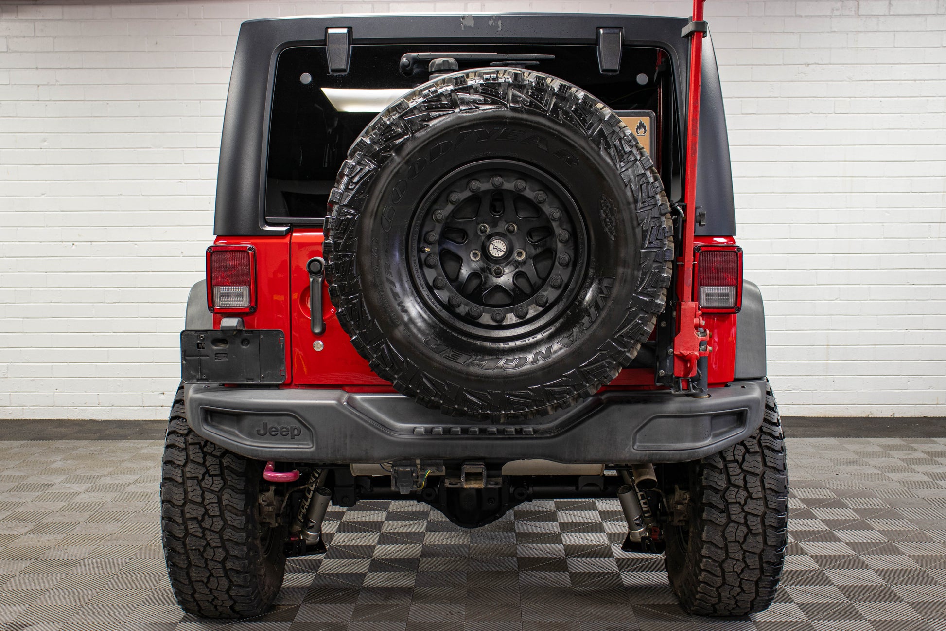 Pre-Owned 2015 Jeep Wrangler JK Unlimited Rubicon Hard Top Firecracker Red, 55k Miles