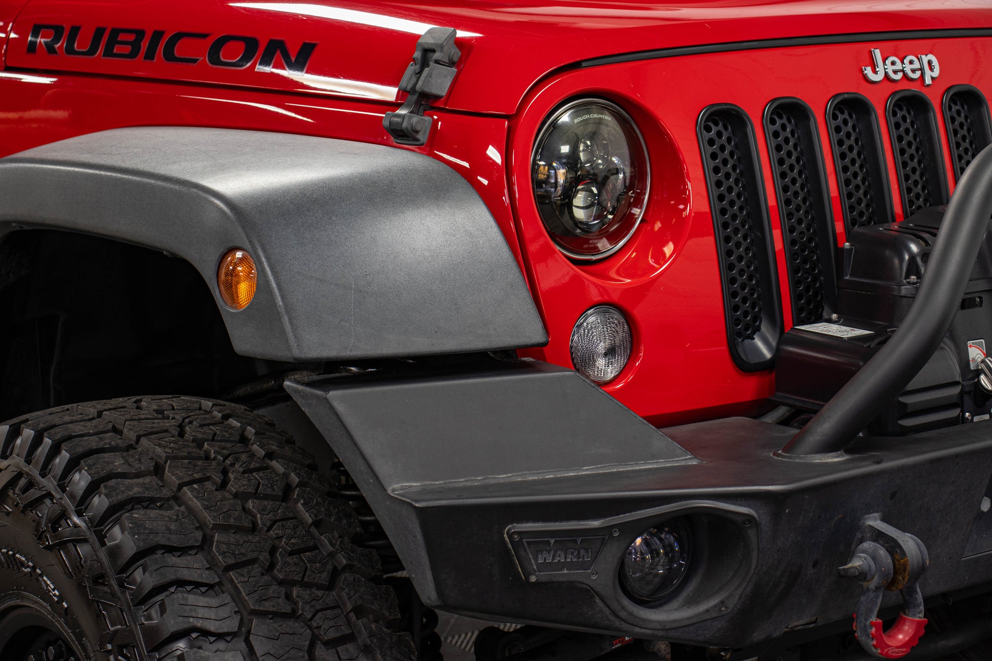 Pre-Owned 2015 Jeep Wrangler JK Unlimited Rubicon Hard Top Firecracker Red, 55k Miles