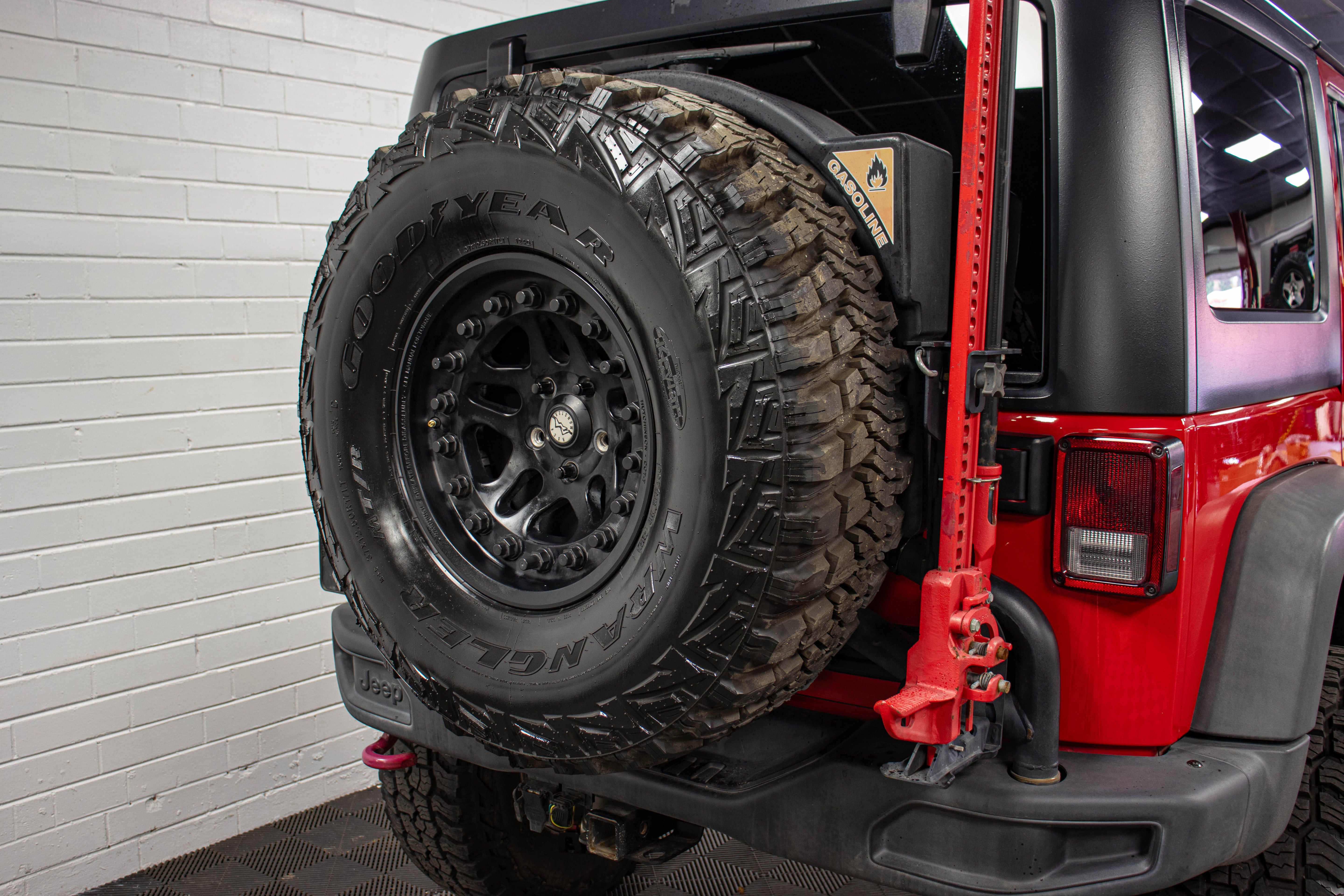 Pre-Owned 2015 Jeep Wrangler JK Unlimited Rubicon Hard Top Firecracker Red, 55k Miles