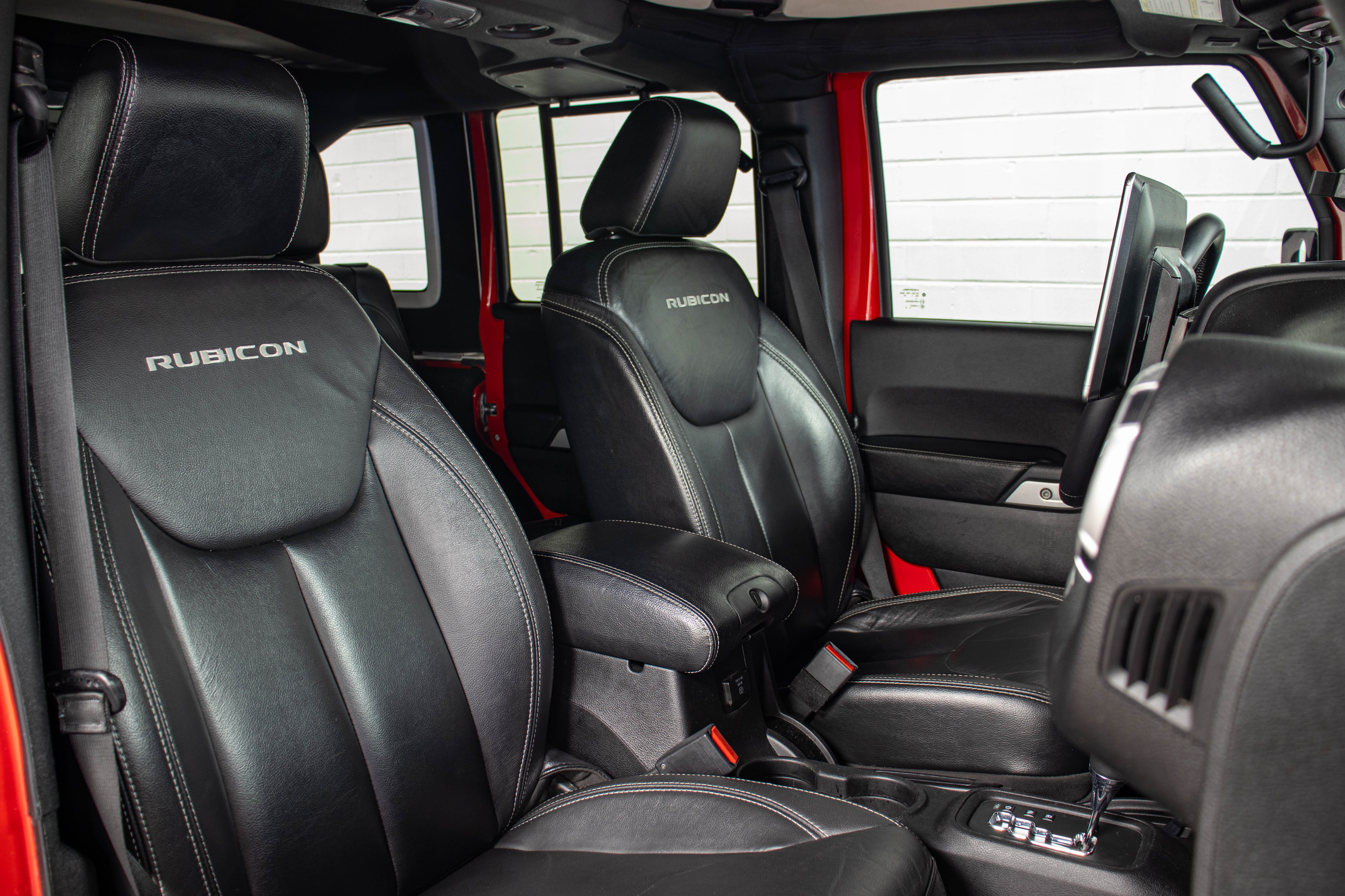 Pre-Owned 2015 Jeep Wrangler JK Unlimited Rubicon Hard Top Firecracker Red, 55k Miles