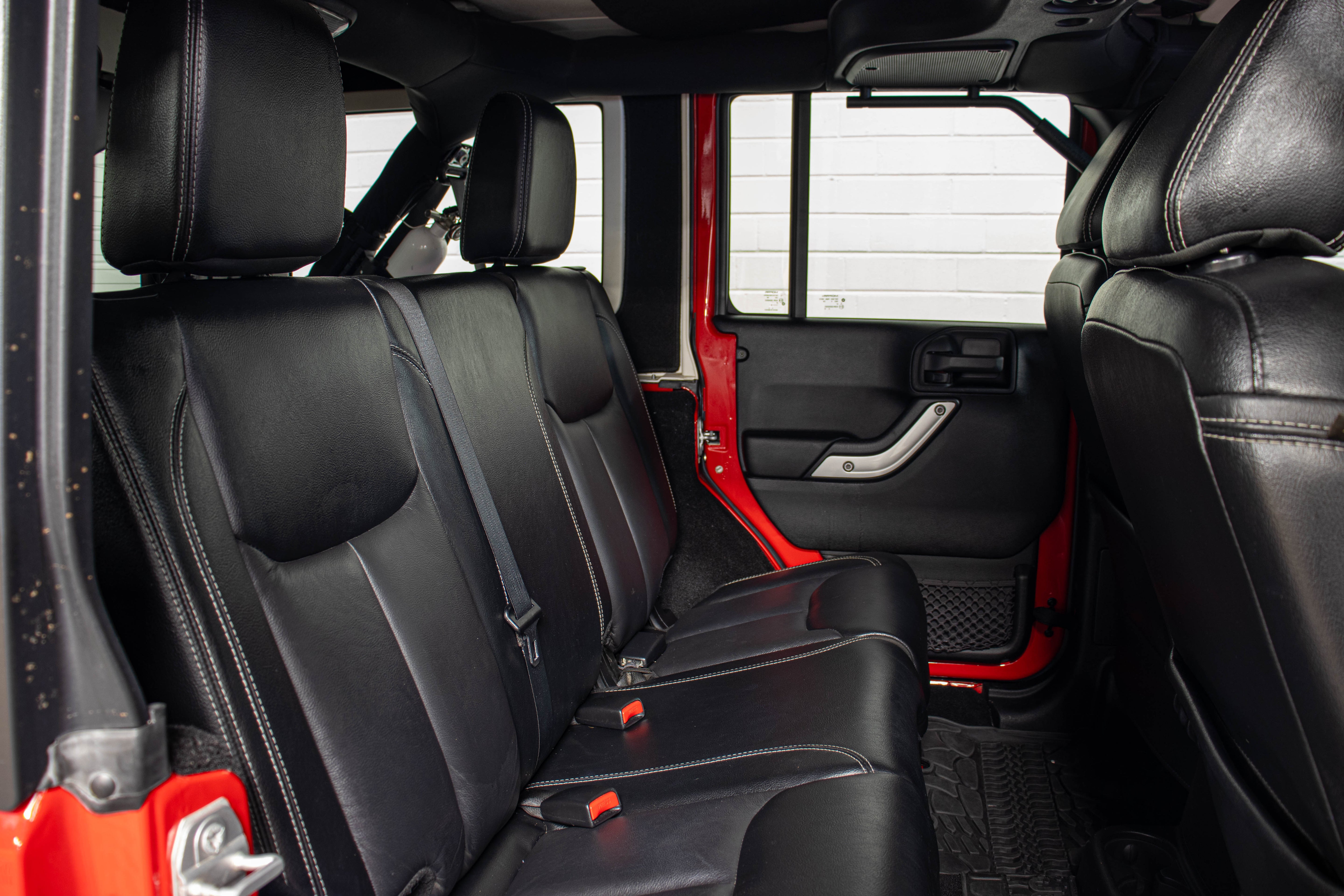 Pre-Owned 2015 Jeep Wrangler JK Unlimited Rubicon Hard Top Firecracker Red, 55k Miles