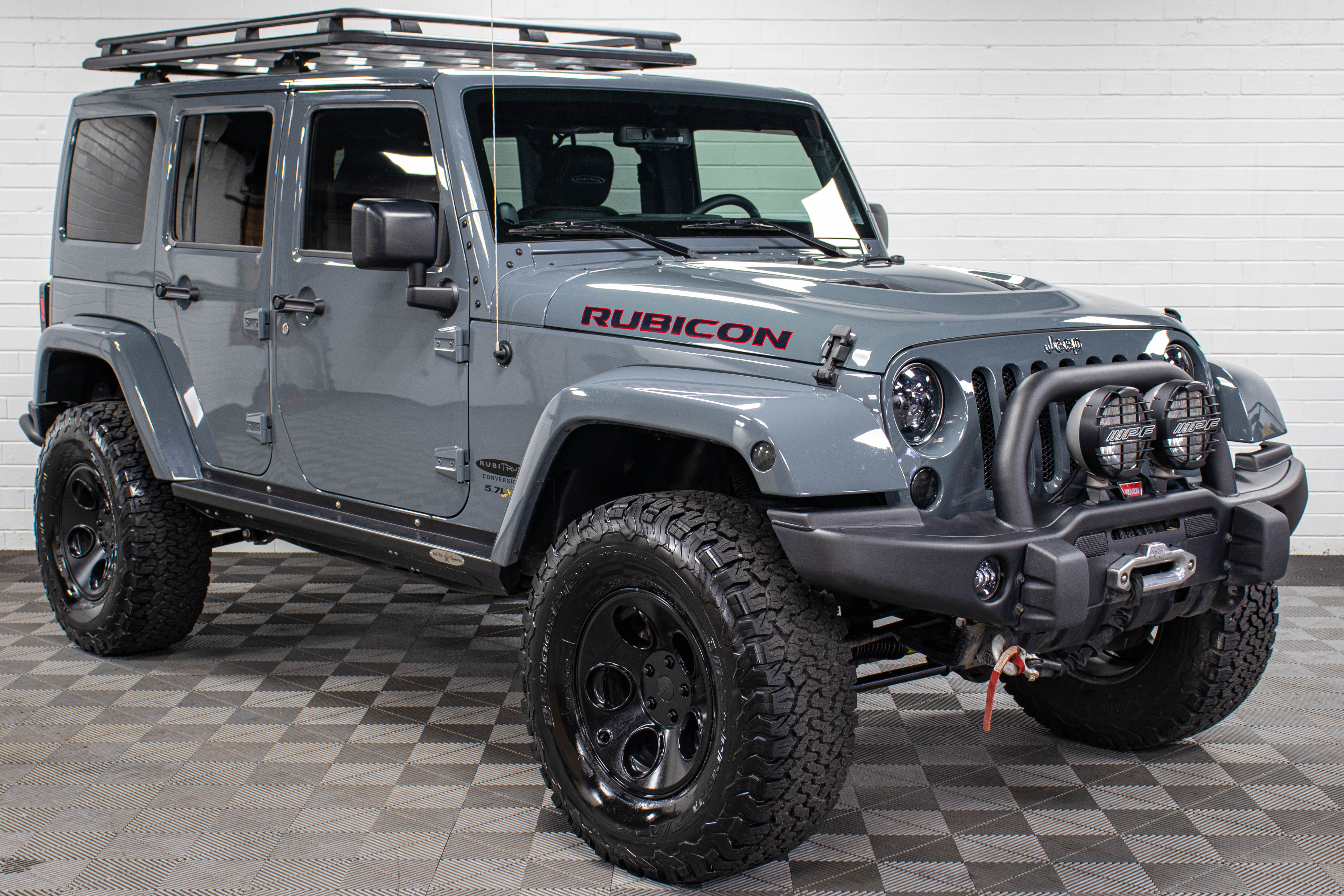 Pre-Owned 2014 Jeep Wrangler JK Unlimited Rubicon HEMI Hard Top Anvil, 8k Miles