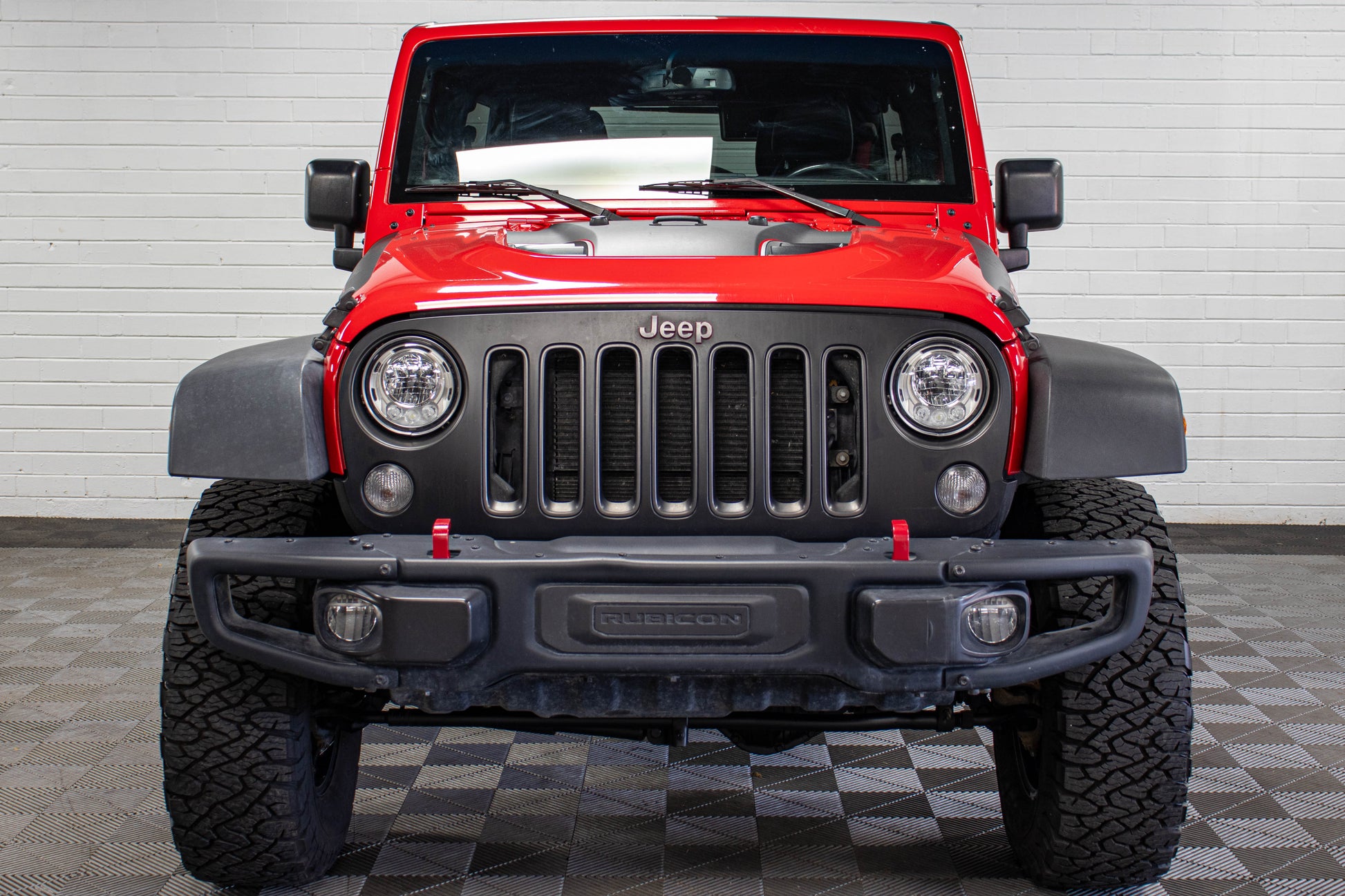 Pre-Owned 2017 Jeep Wrangler JK Unlimited Rubicon Recon Hard Top Firecracker Red, 52k Miles