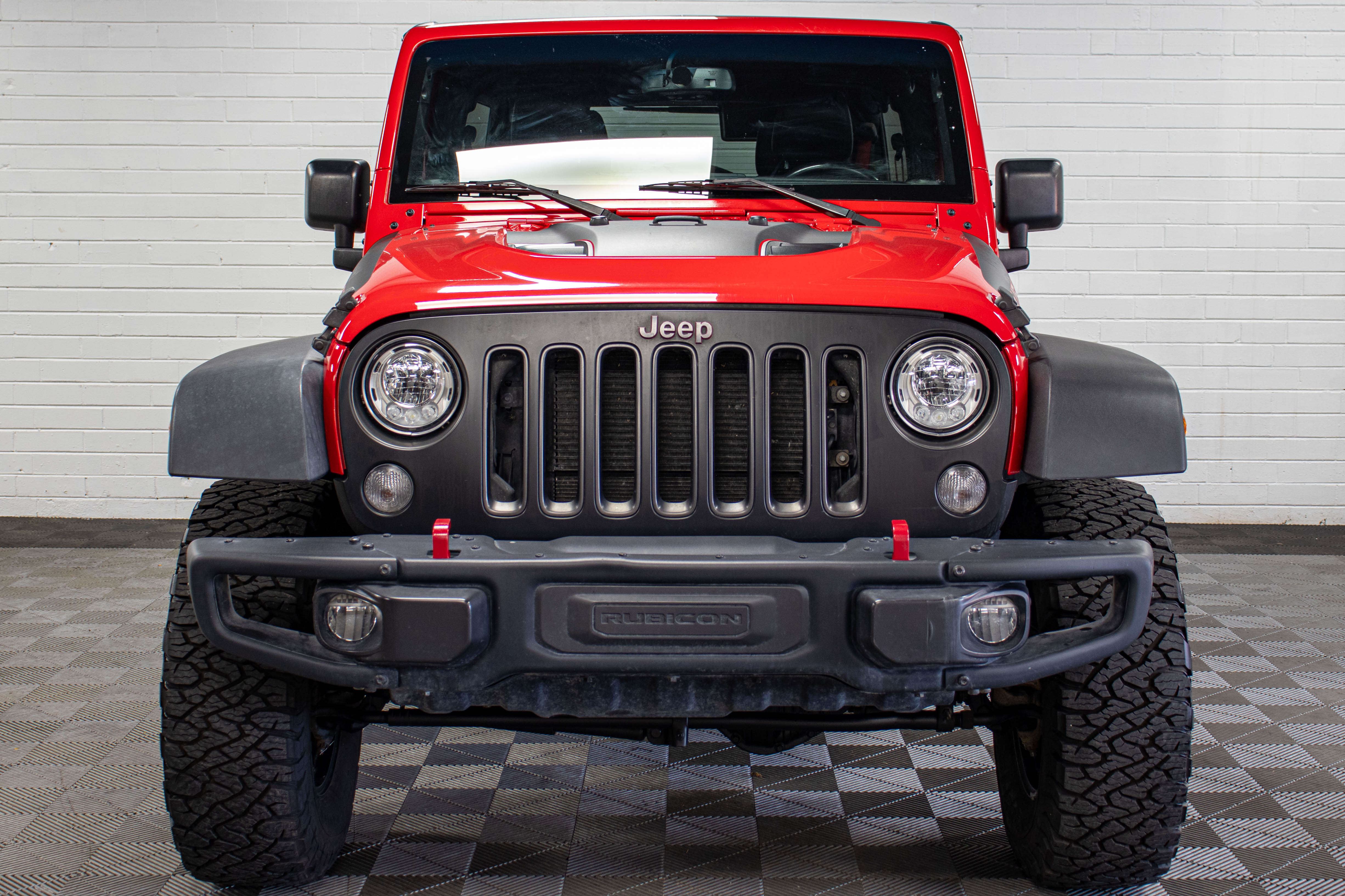 Pre-Owned 2017 Jeep Wrangler JK Unlimited Rubicon Recon Hard Top Firecracker Red, 52k Miles