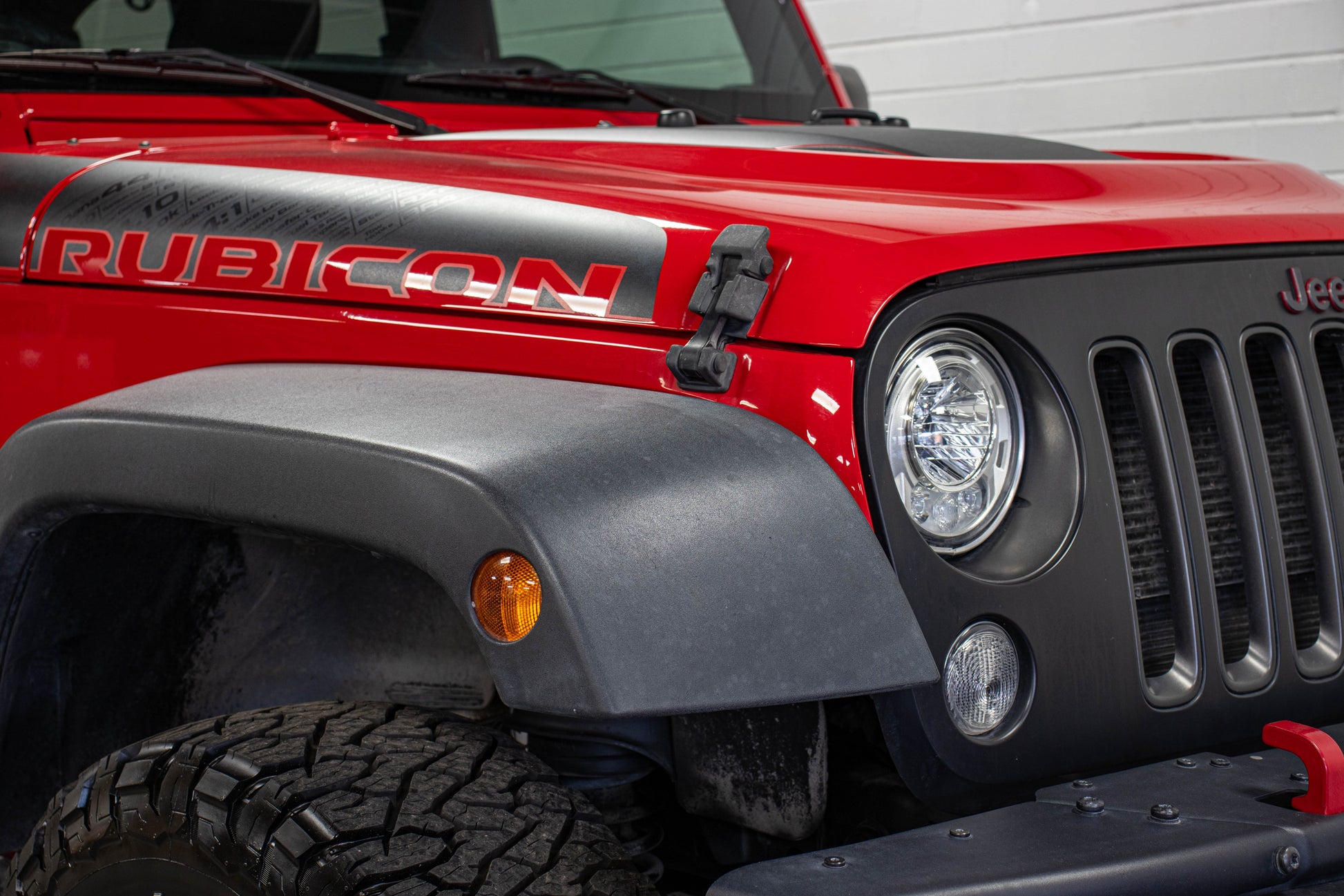 Pre-Owned 2017 Jeep Wrangler JK Unlimited Rubicon Recon Hard Top Firecracker Red, 52k Miles