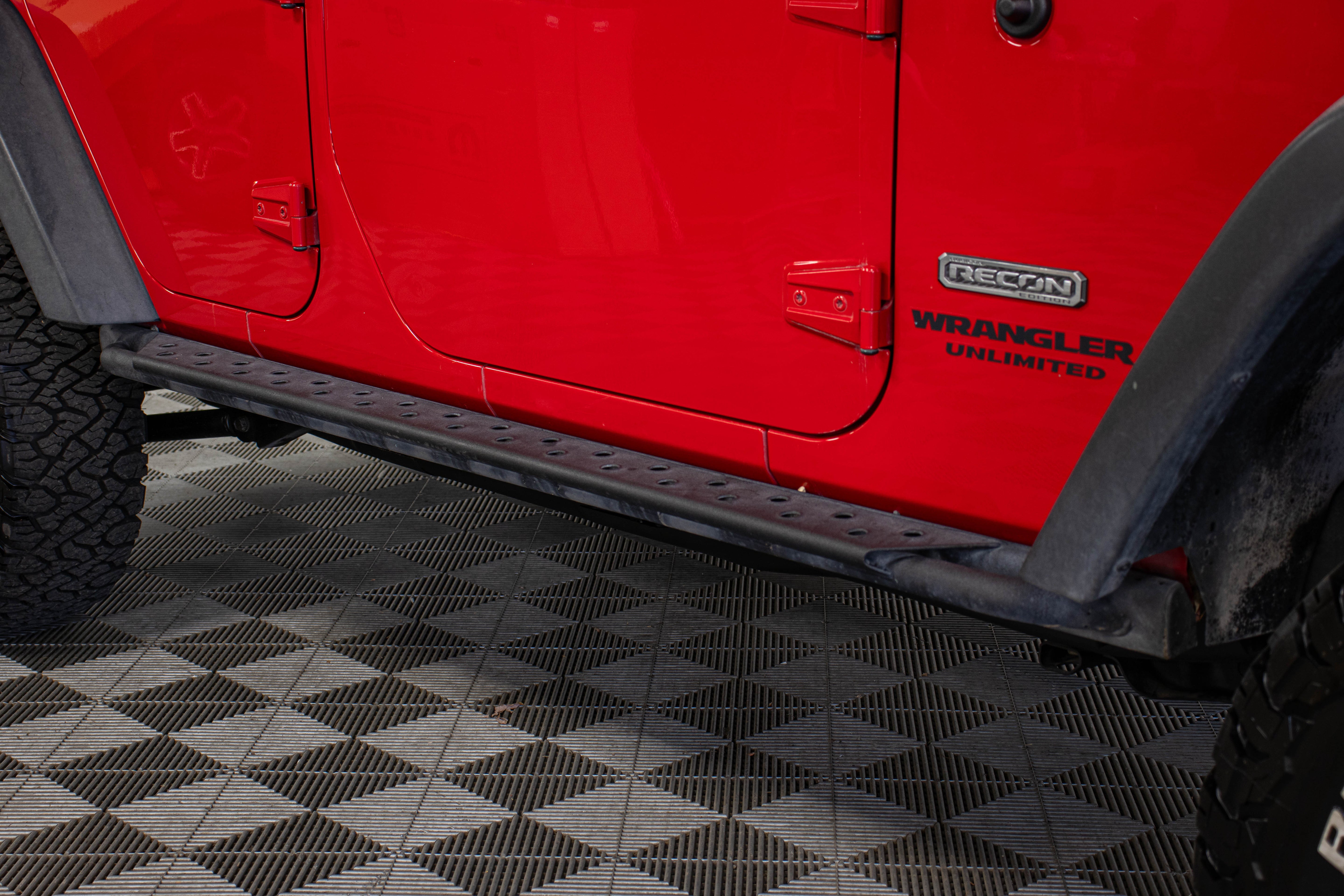 Pre-Owned 2017 Jeep Wrangler JK Unlimited Rubicon Recon Hard Top Firecracker Red, 52k Miles