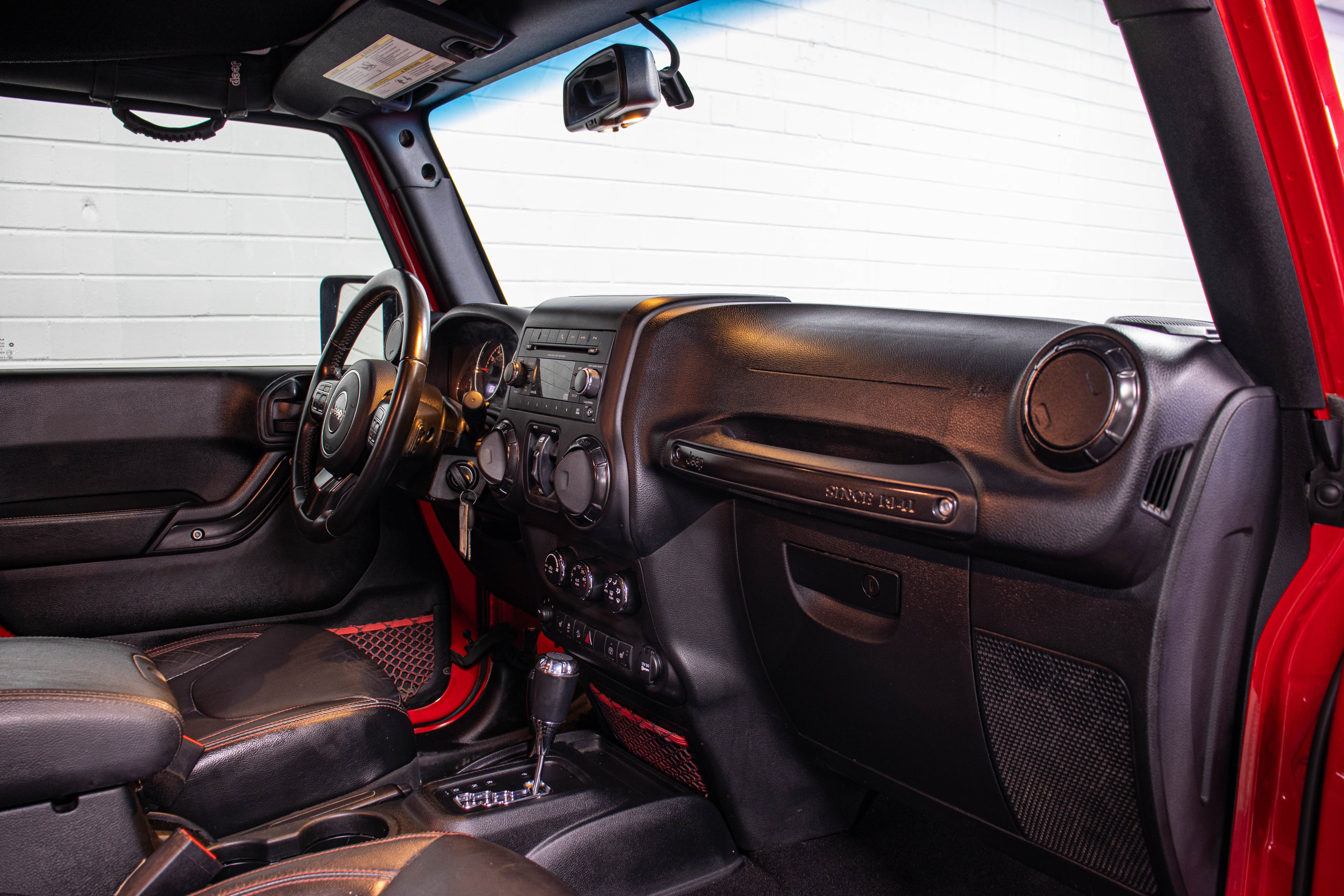 Pre-Owned 2017 Jeep Wrangler JK Unlimited Rubicon Recon Hard Top Firecracker Red, 52k Miles