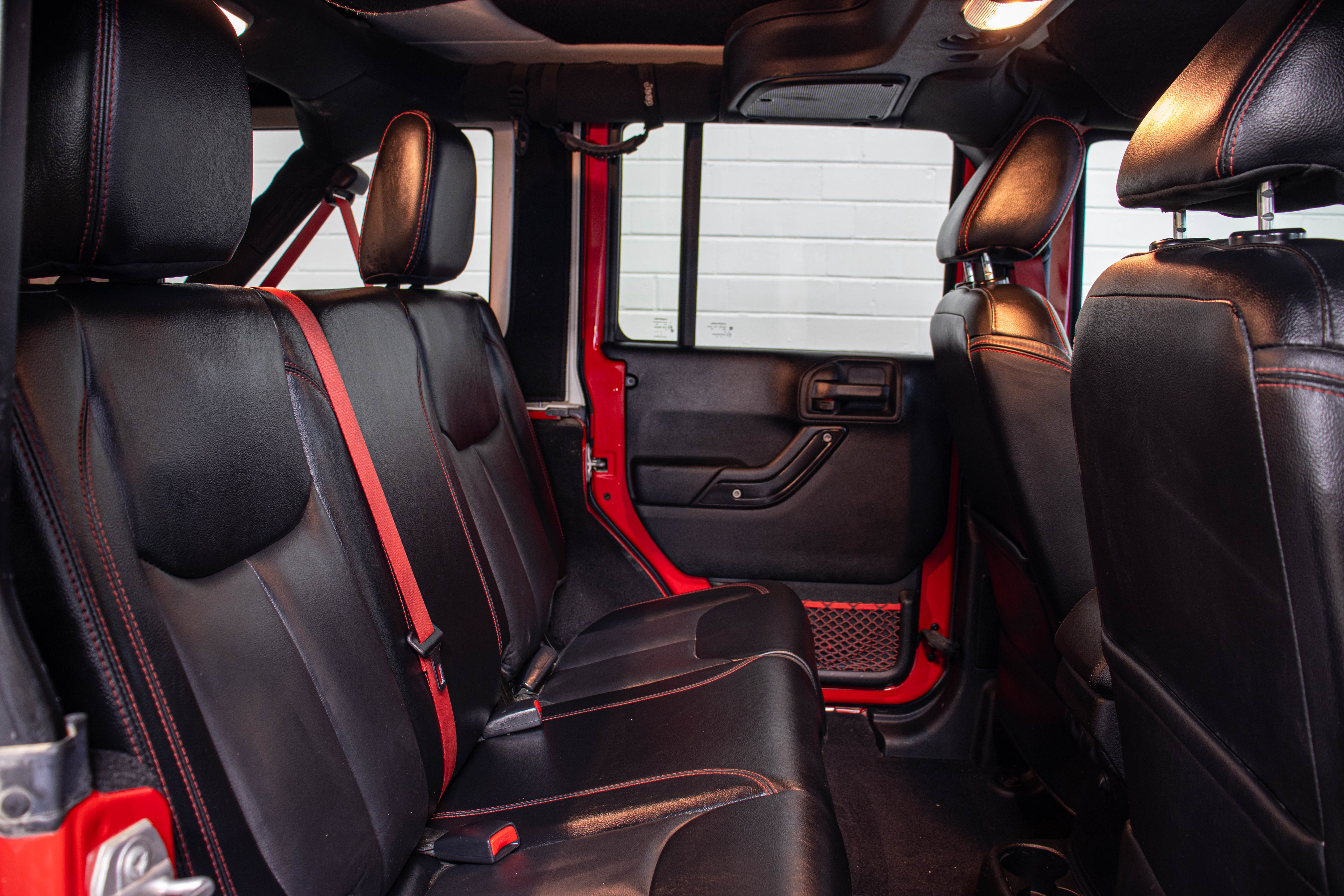 Pre-Owned 2017 Jeep Wrangler JK Unlimited Rubicon Recon Hard Top Firecracker Red, 52k Miles