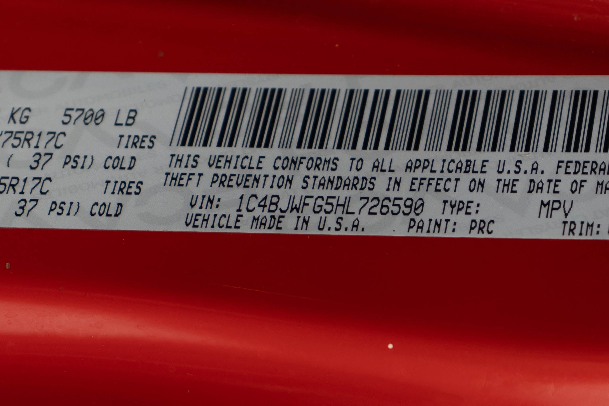 Pre-Owned 2017 Jeep Wrangler JK Unlimited Rubicon Recon Hard Top Firecracker Red, 52k Miles