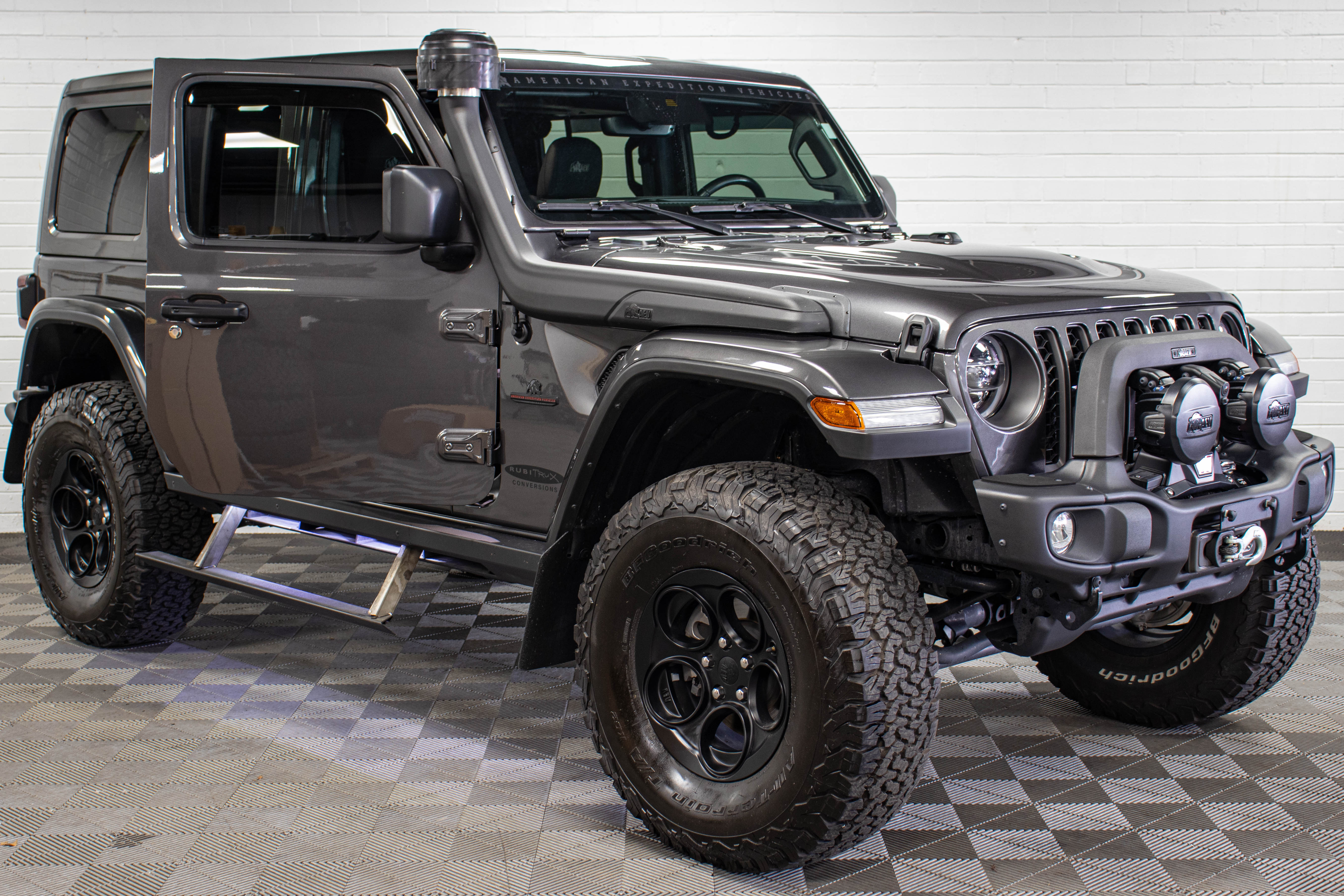 Pre-Owned 2021 Jeep Wrangler JL Unlimited Rubicon AEV JL370 Hard Top Granite Crystal - SOLD
