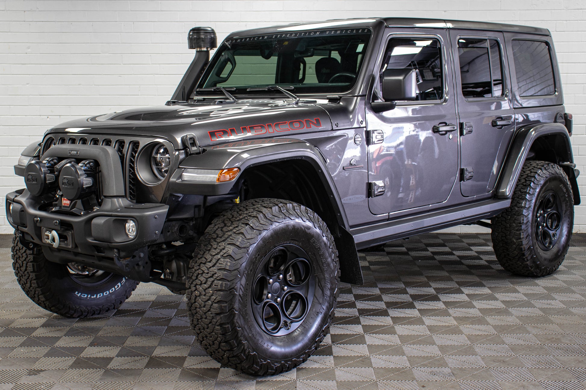 Pre-Owned 2021 Jeep Wrangler JL Unlimited Rubicon AEV JL370 Hard Top Granite Crystal - SOLD