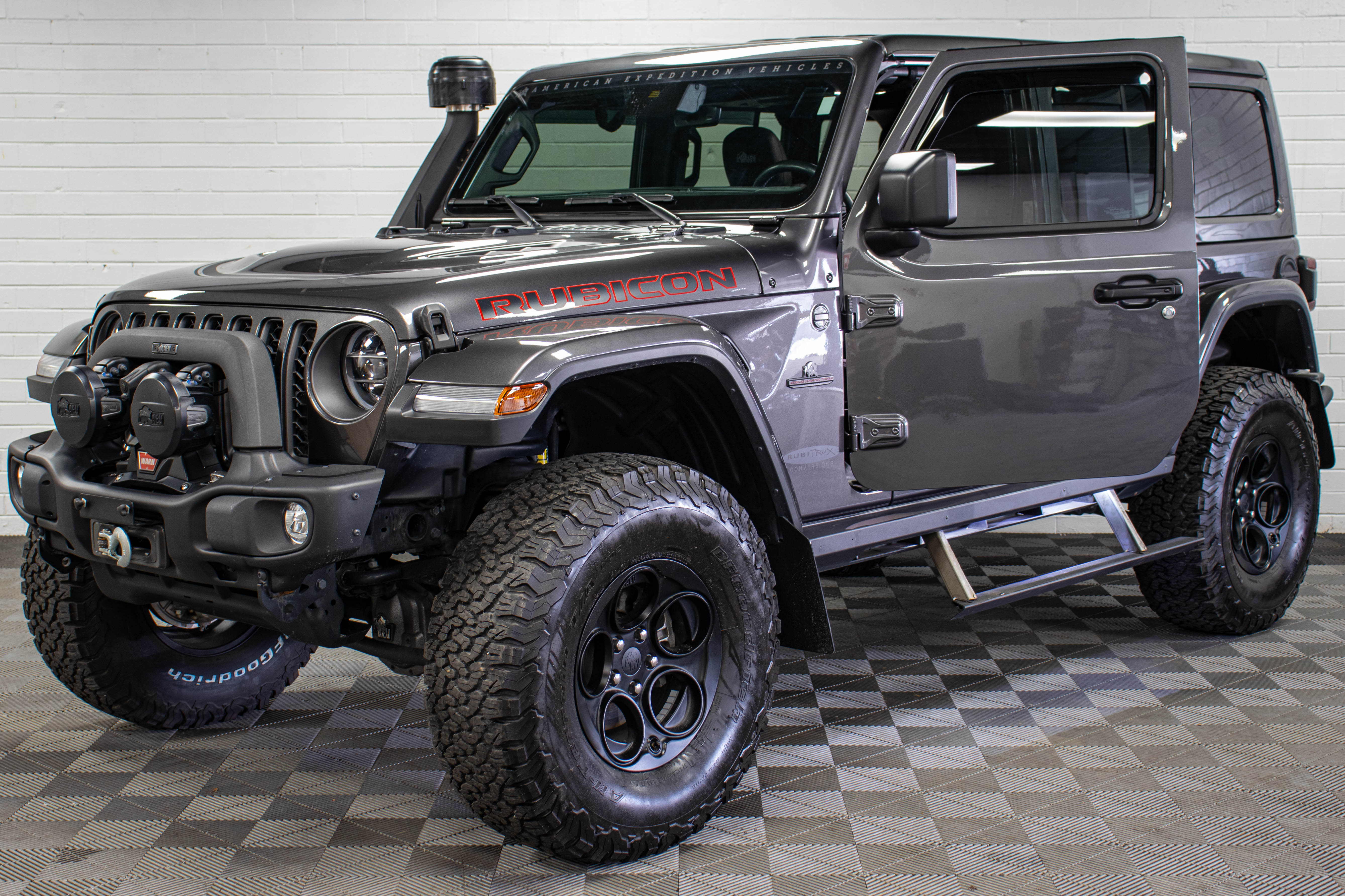 Pre-Owned 2021 Jeep Wrangler JL Unlimited Rubicon AEV JL370 Hard Top Granite Crystal - SOLD