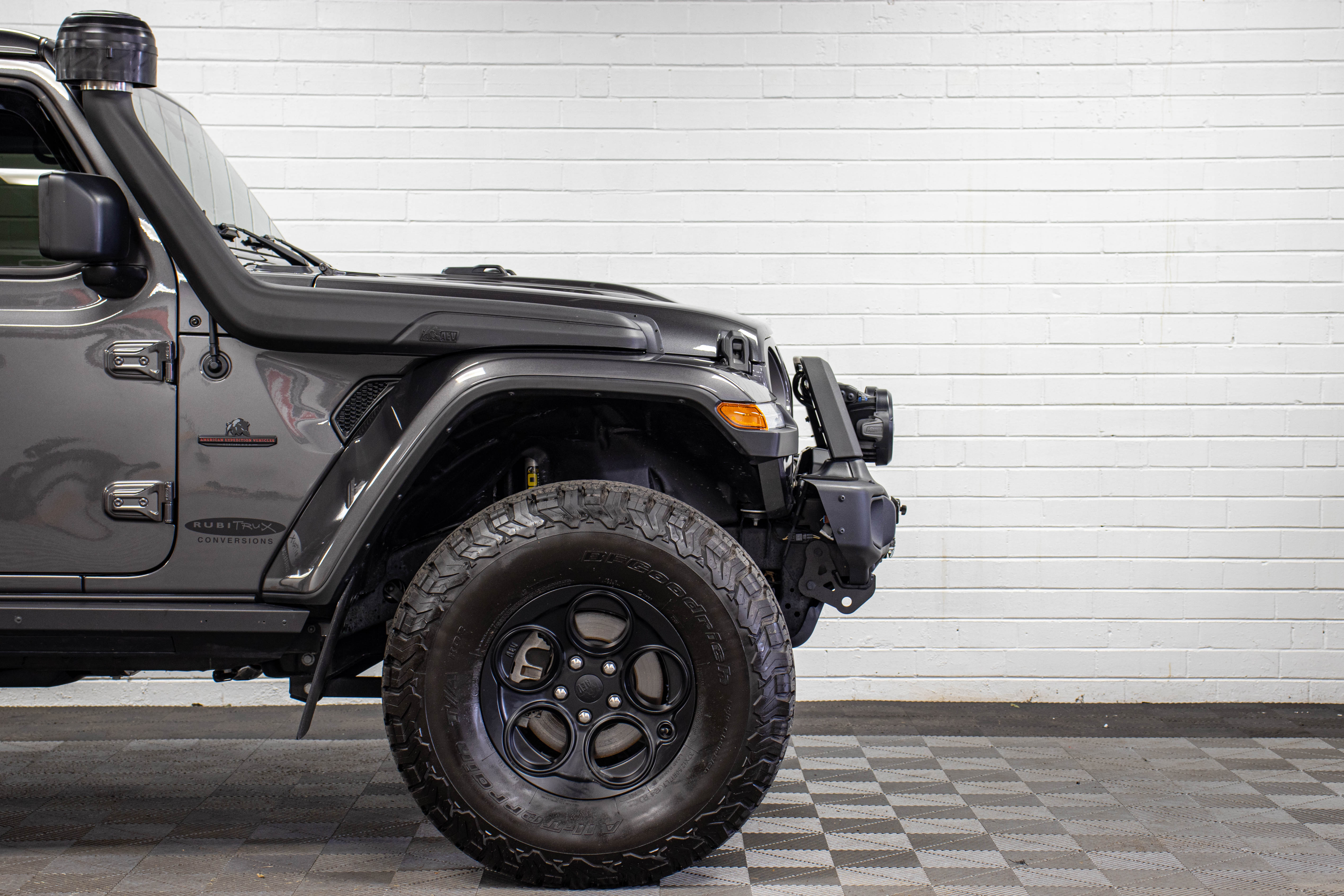 Pre-Owned 2021 Jeep Wrangler JL Unlimited Rubicon AEV JL370 Hard Top Granite Crystal - SOLD