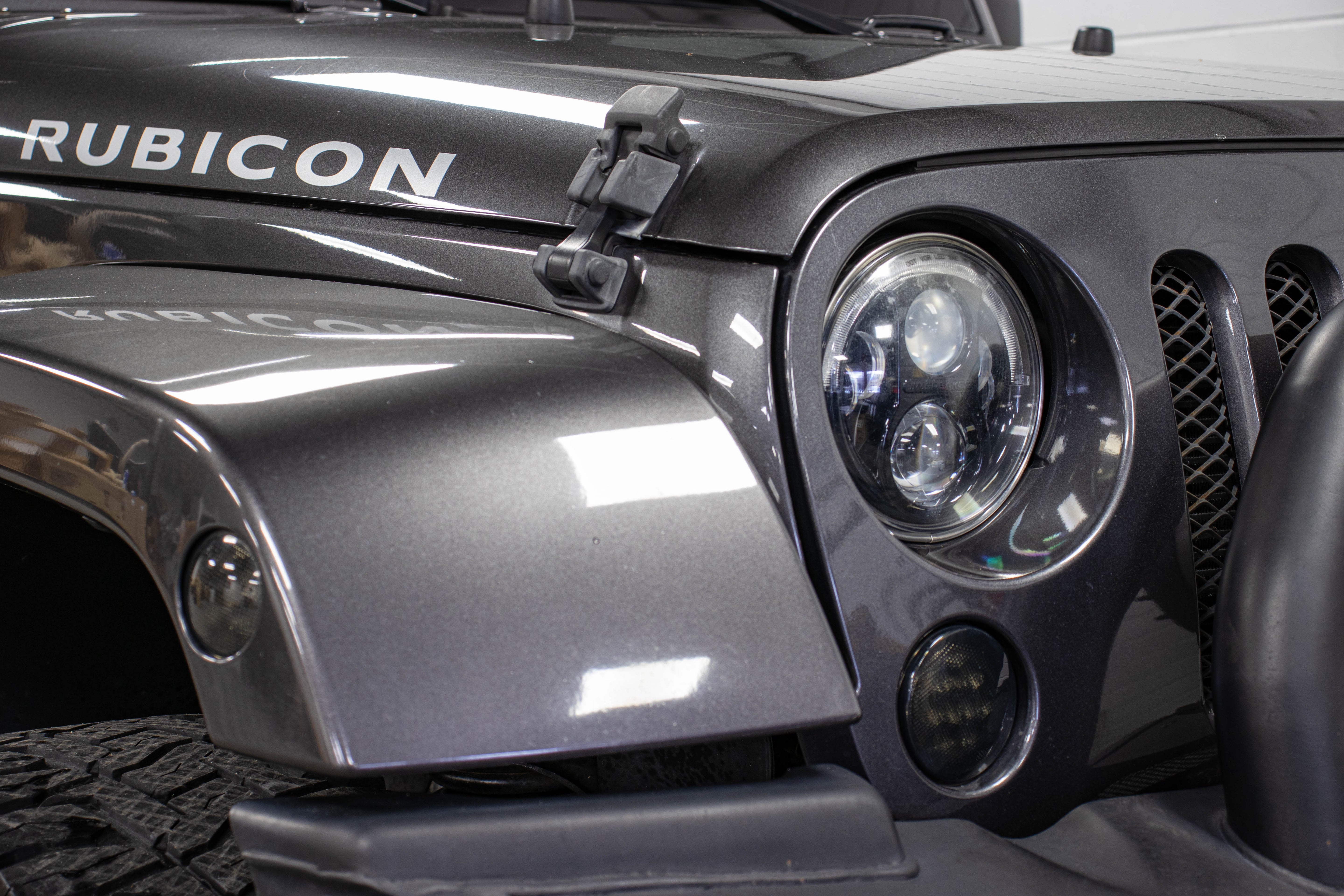 Pre-Owned 2016 Jeep Wrangler JK Unlimited Rubicon Hard Top Granite Crystal, 113k Miles