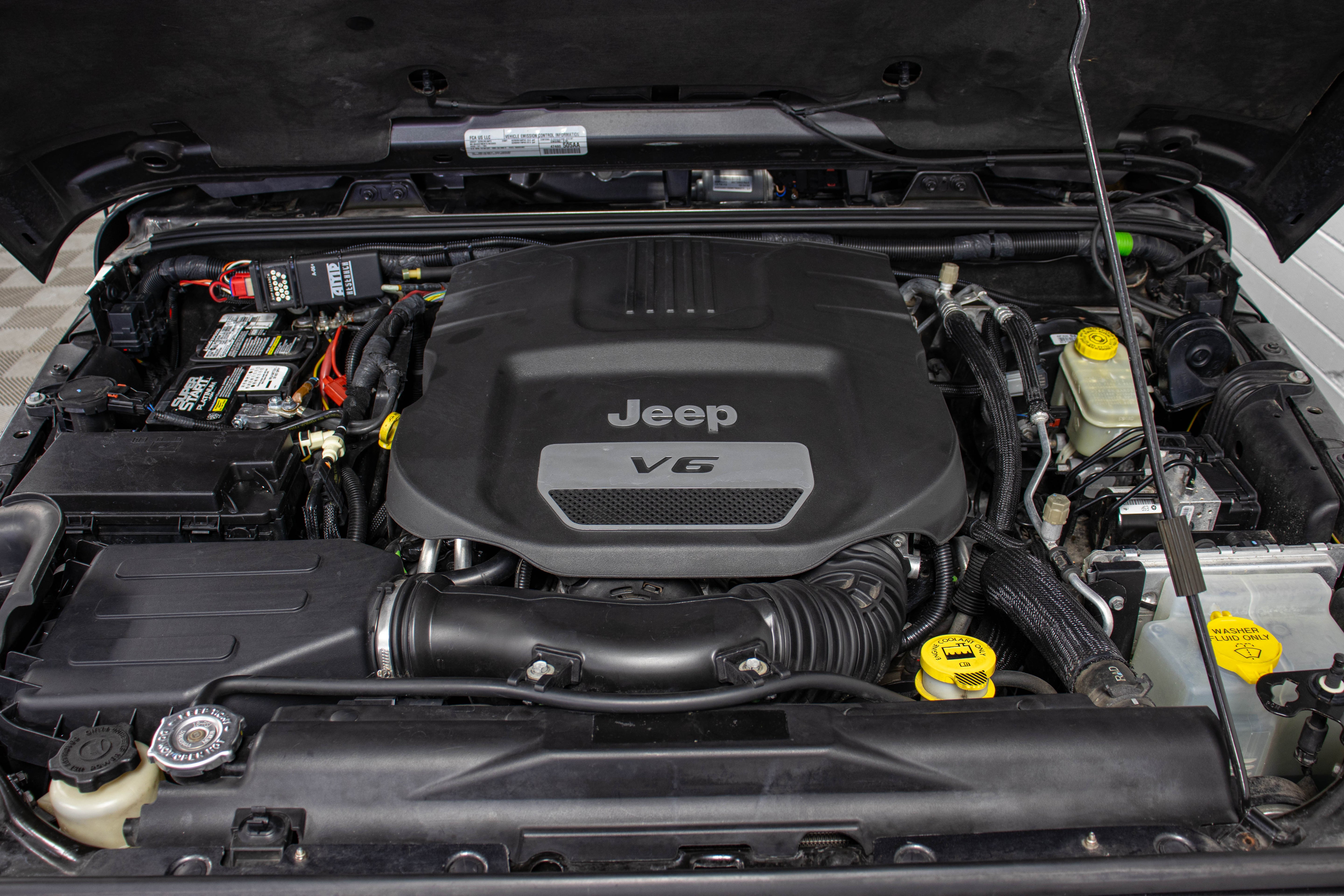 Pre-Owned 2016 Jeep Wrangler JK Unlimited Rubicon Hard Top Granite Crystal, 113k Miles