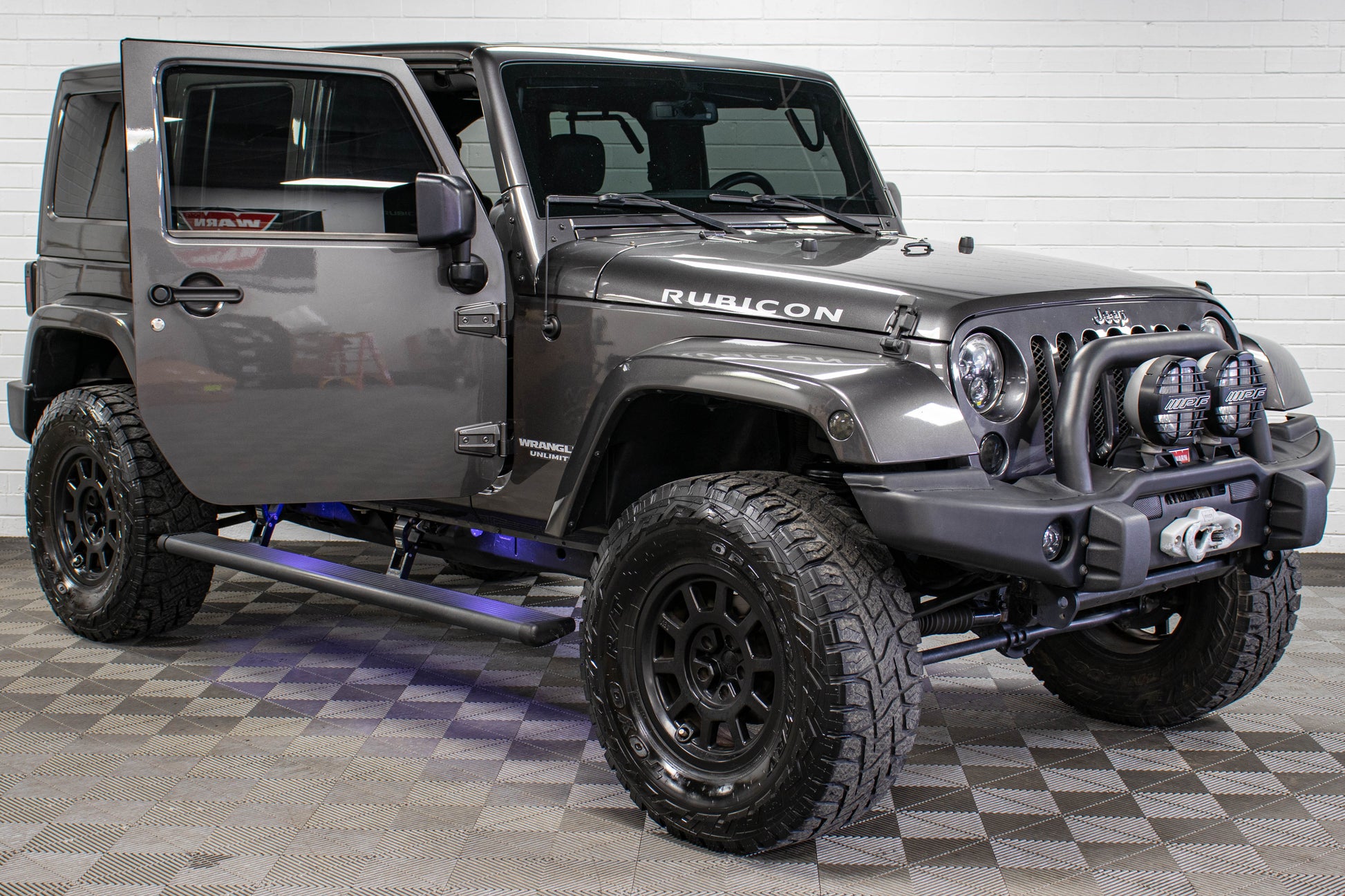 Pre-Owned 2016 Jeep Wrangler JK Unlimited Rubicon Hard Top Granite Crystal, 113k Miles