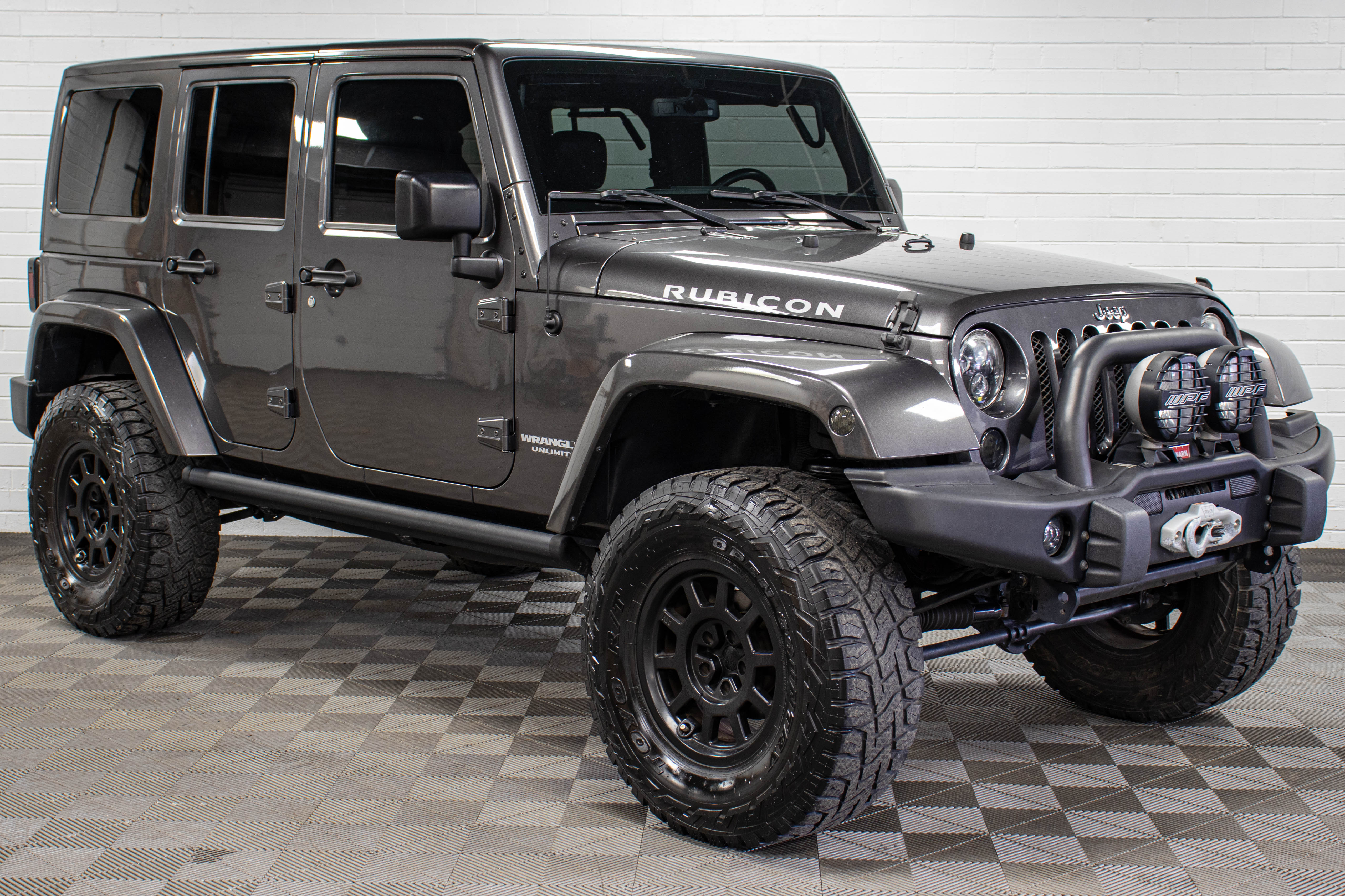 Pre-Owned 2016 Jeep Wrangler JK Unlimited Rubicon Hard Top Granite Crystal, 113k Miles